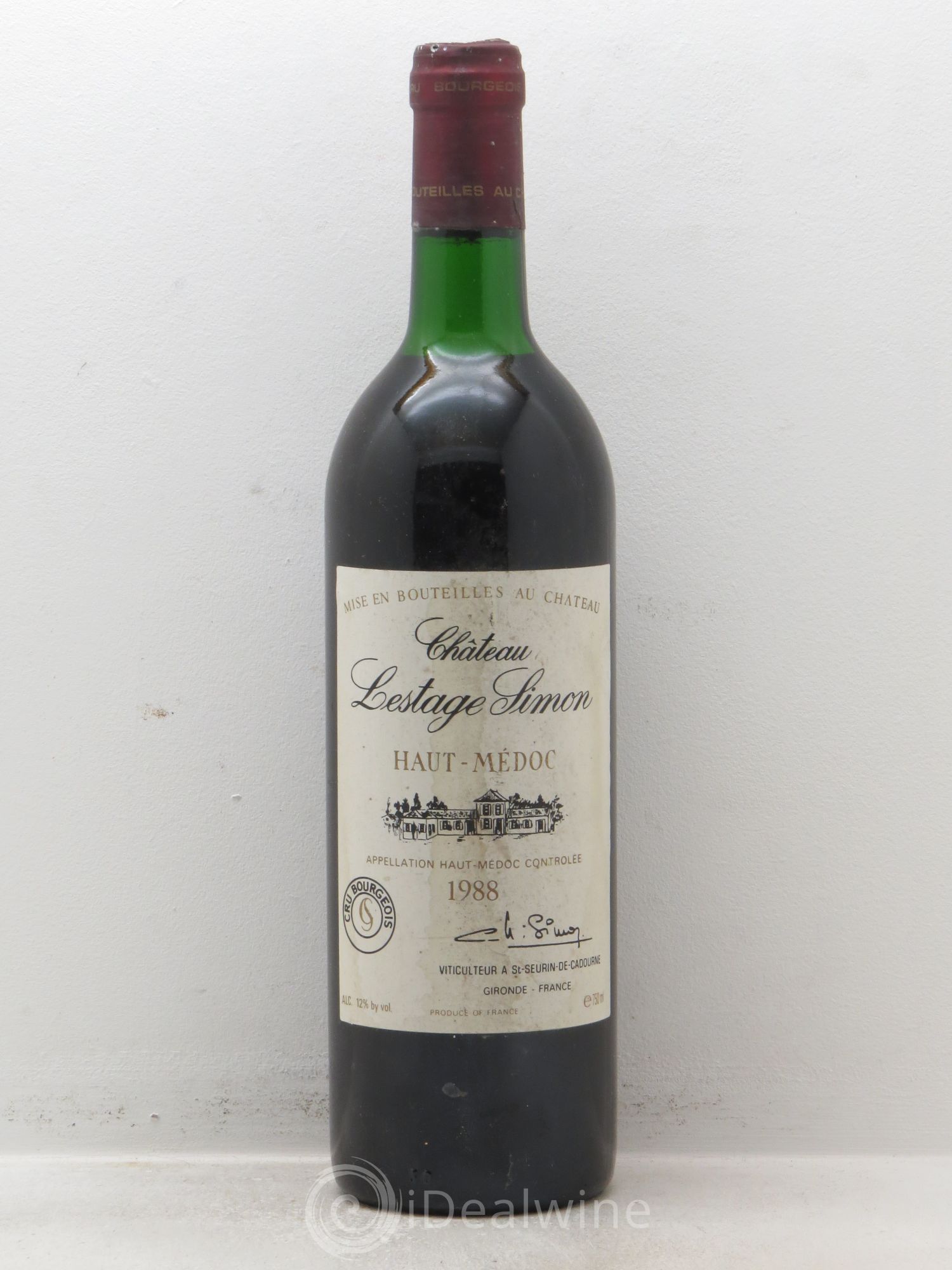 Château Lestage Simon Cru Bourgeois 1988 - Lot de 6 bouteilles - 0