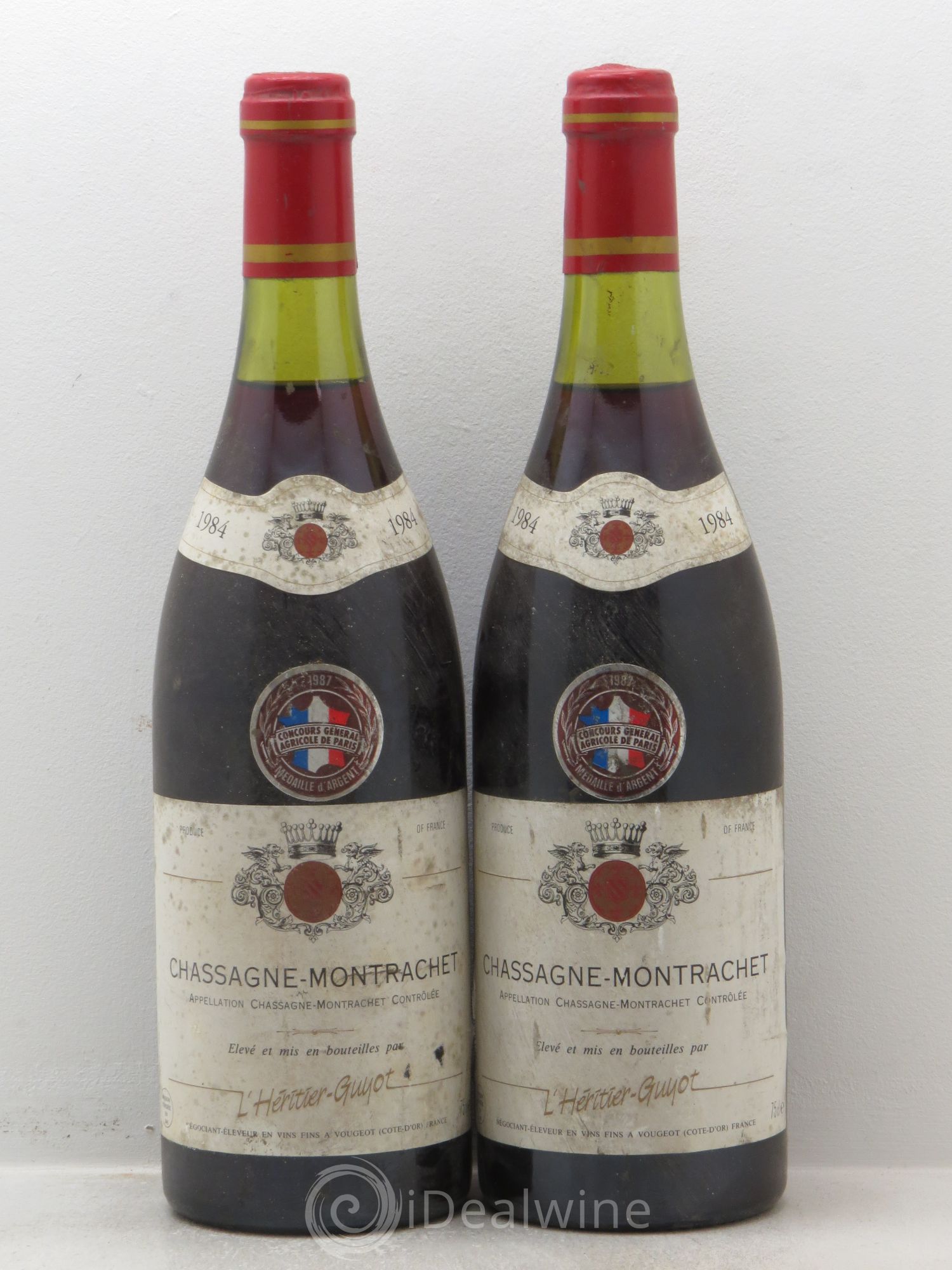 Chassagne-Montrachet Héritier Guyot 1984 - Posten von 2 Flaschen - 0