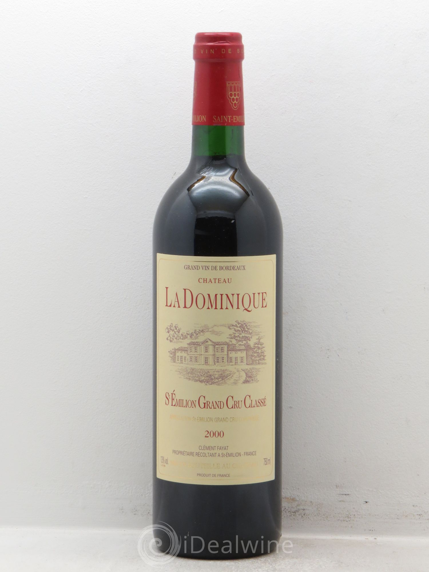 Château la Dominique Grand Cru Classé 2000 - Lot de 12 bouteilles - 0