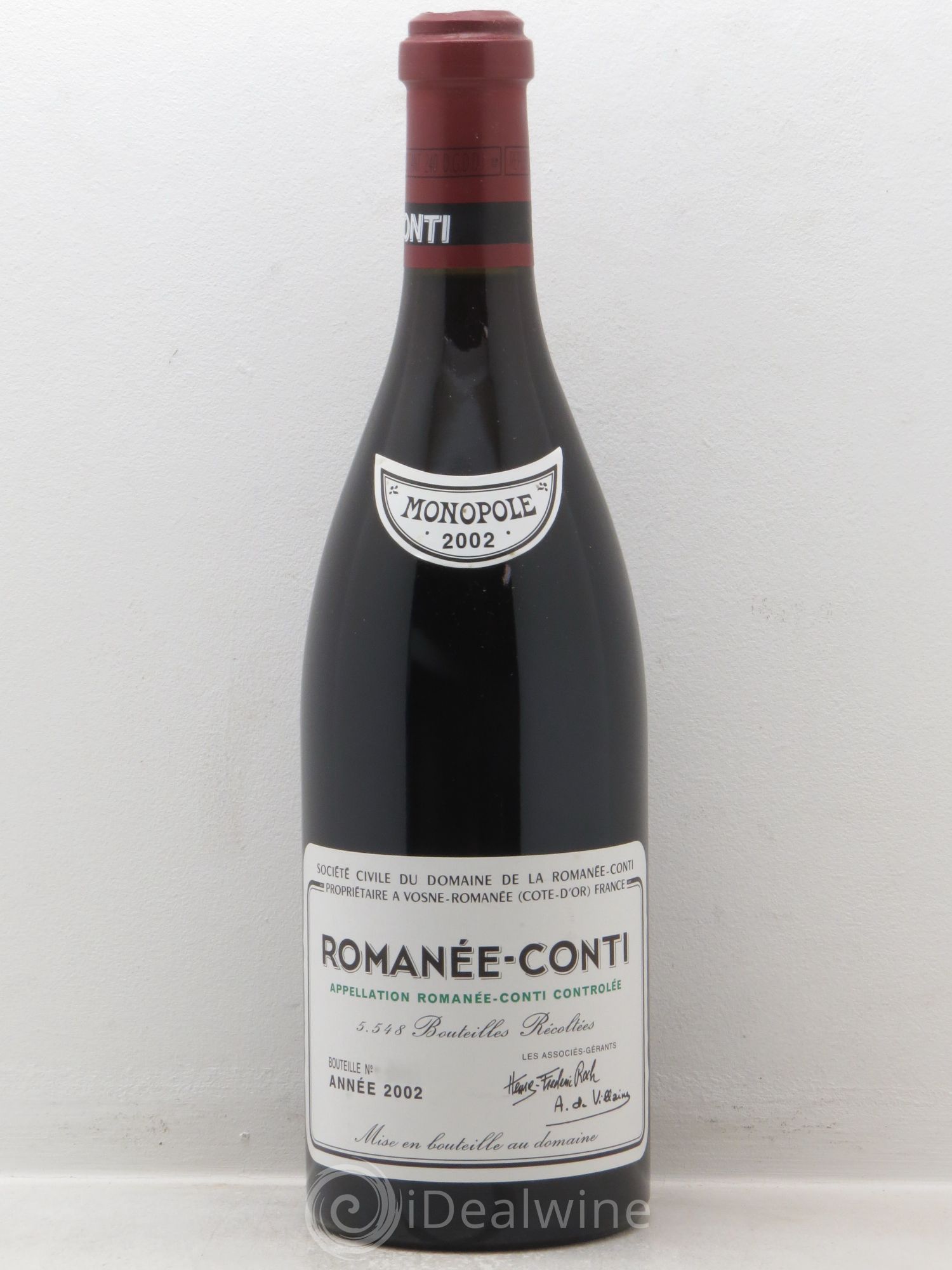 Romanée-Conti Grand Cru Domaine de la Romanée-Conti 2002 - Lot de 1 bouteille - 0