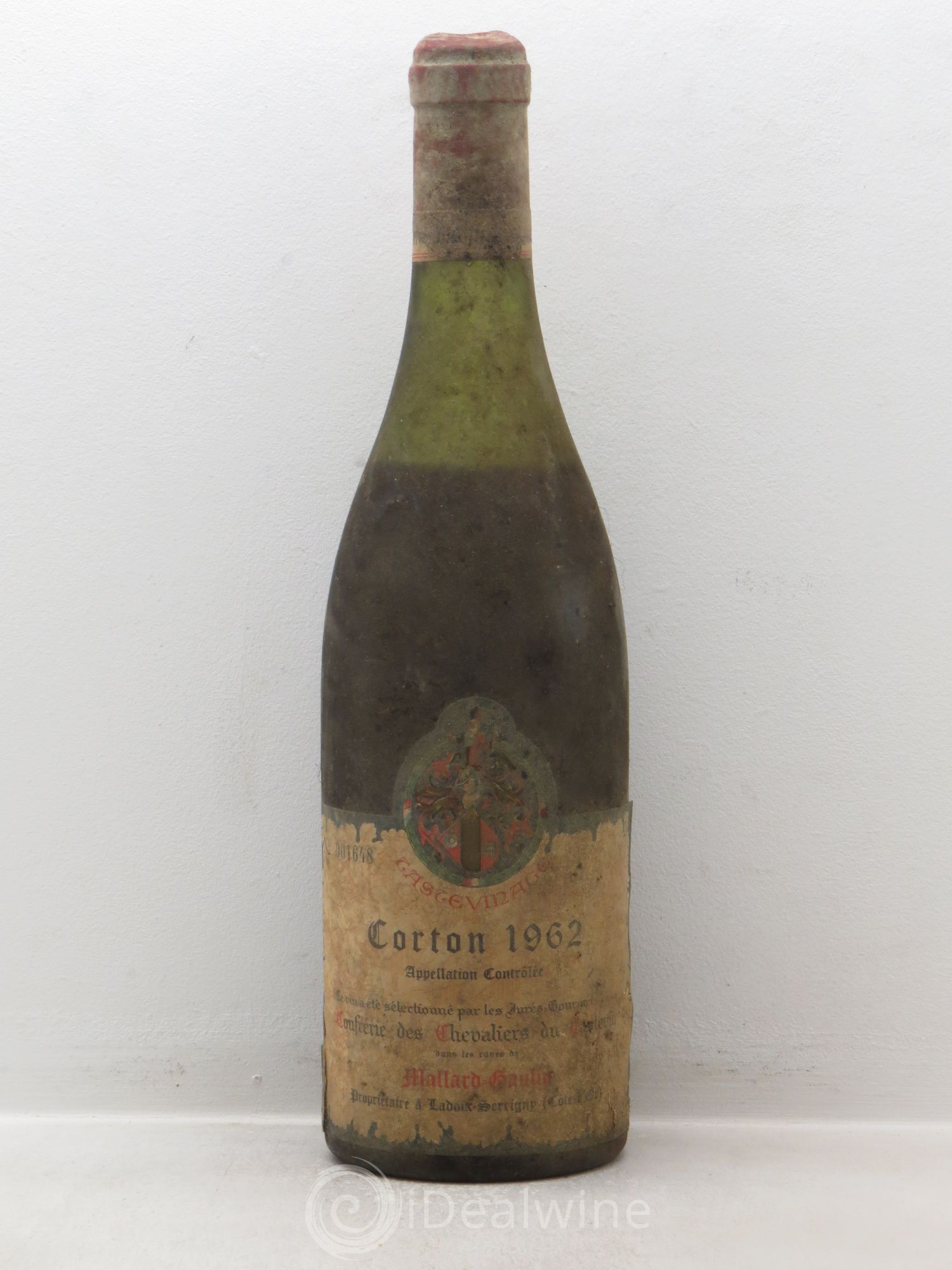 Corton Grand Cru Confrérie des Chevaliers de Tastevin 1962 - Posten von 1 Flasche - 0