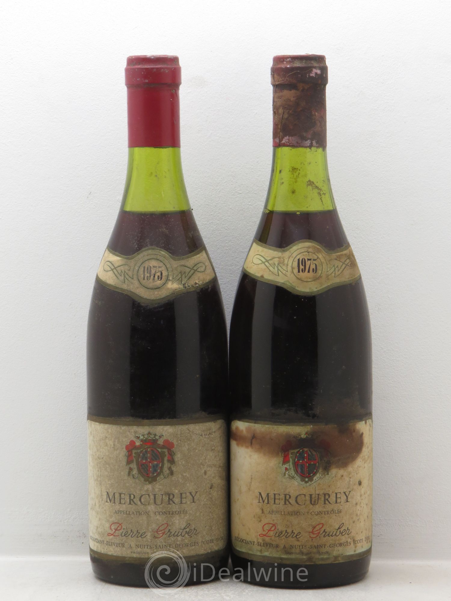 Mercurey P.Gruber 1975 - Lot de 2 bouteilles - 0