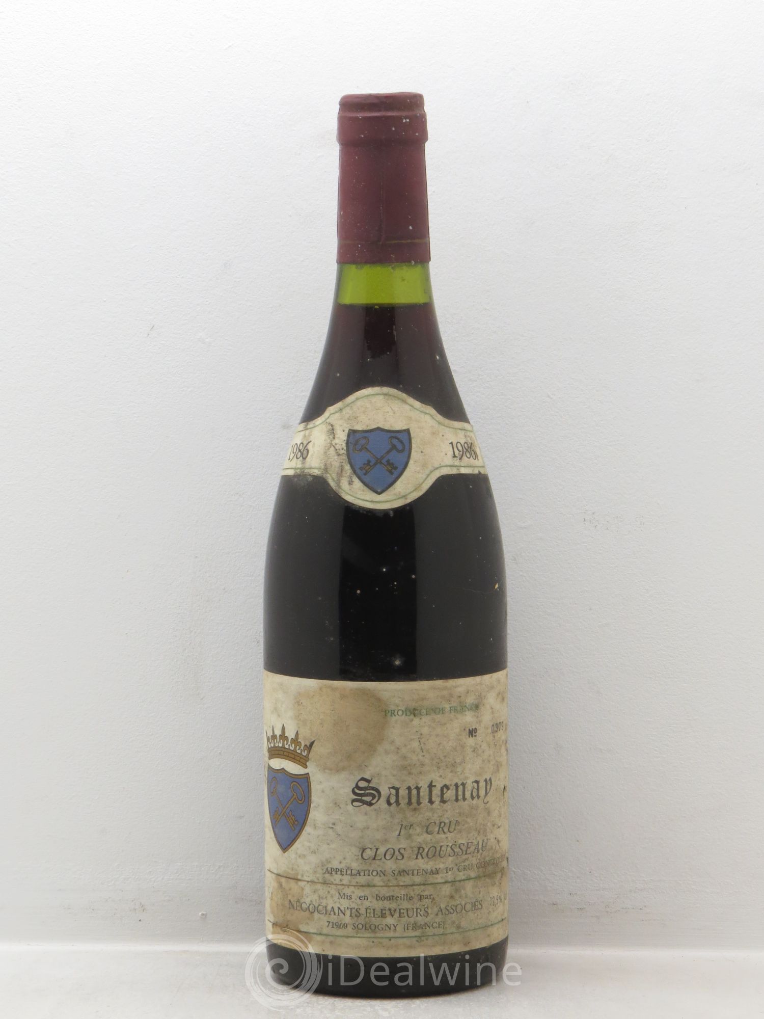 Santenay 1er Cru Négociants Eleveurs Associés 1986 - Posten von 1 Flasche - 0