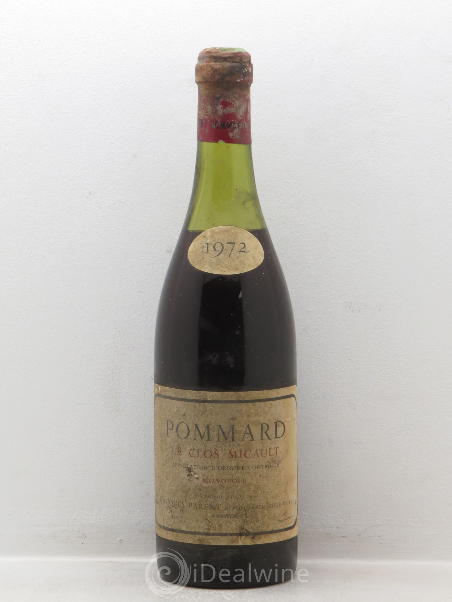 Pommard Clos Micault Monopole J.Parent 1972 - Posten von 1 Flasche - 0