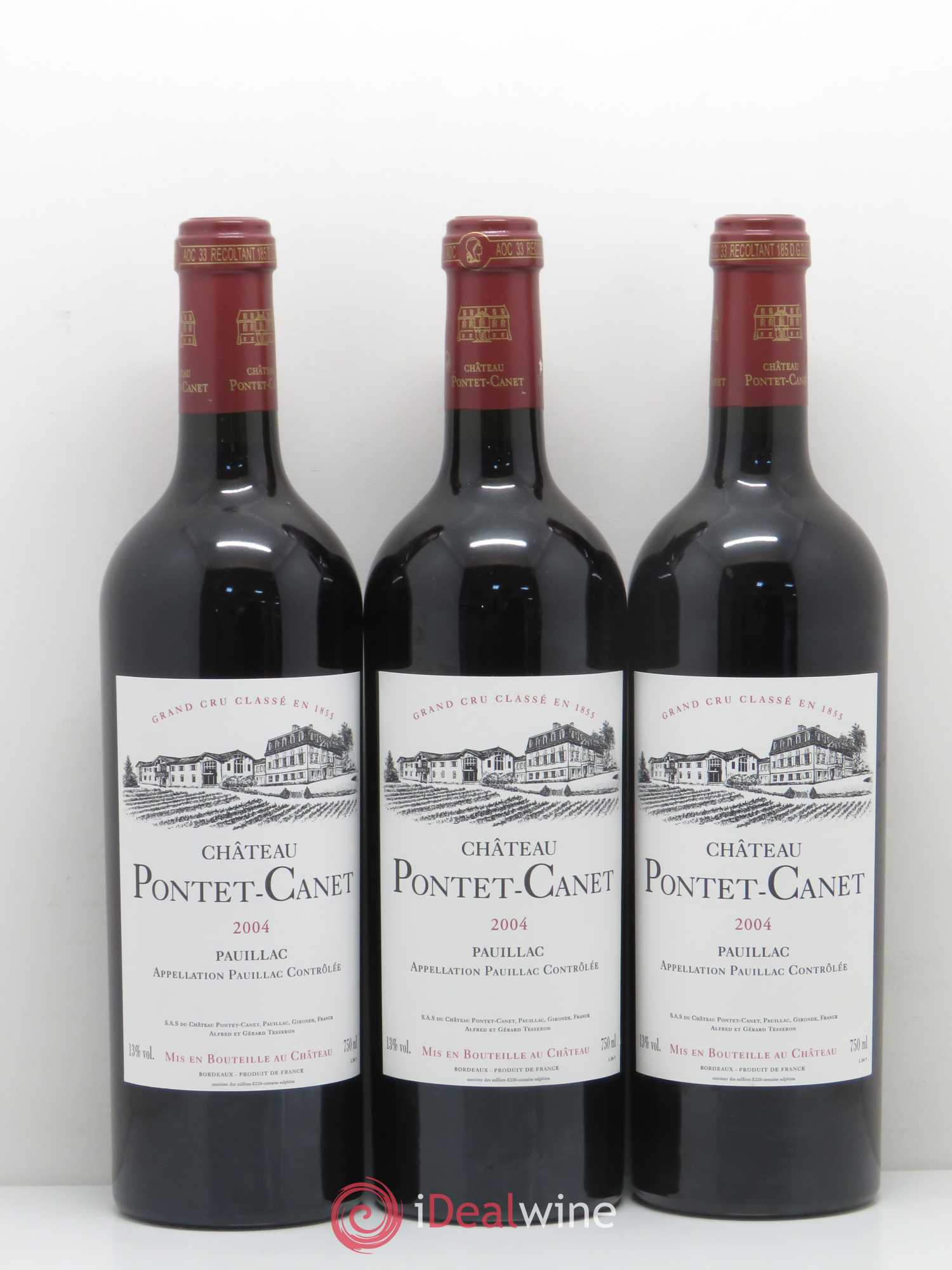 Château Pontet Canet 5ème Grand Cru Classé 2004 - Lot de 12 bouteilles - 2