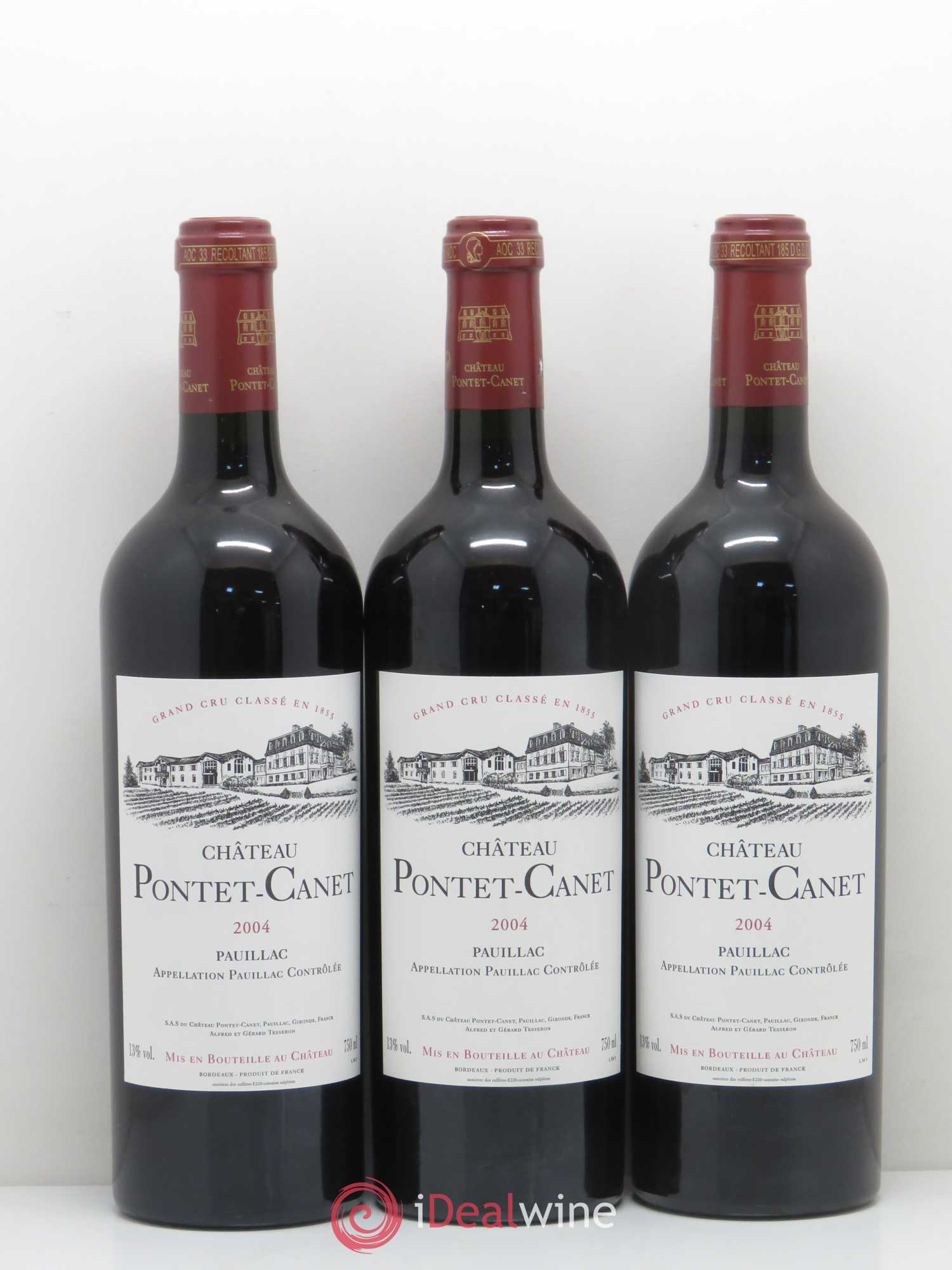 Château Pontet Canet 5ème Grand Cru Classé 2004 - Lot de 12 bouteilles - 3