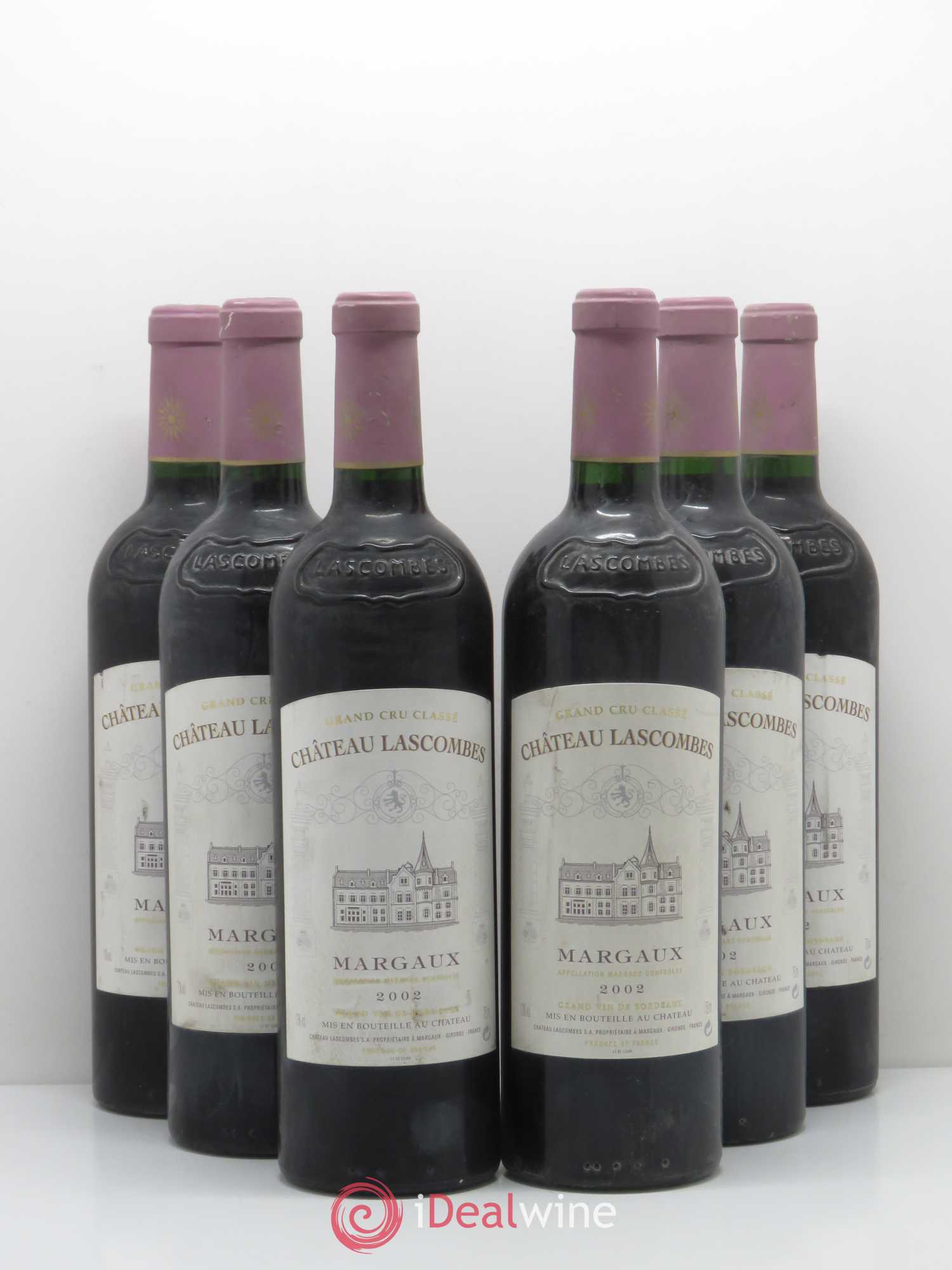 Château Lascombes 2ème Grand Cru Classé 2002 - Lot de 6 bouteilles - 0