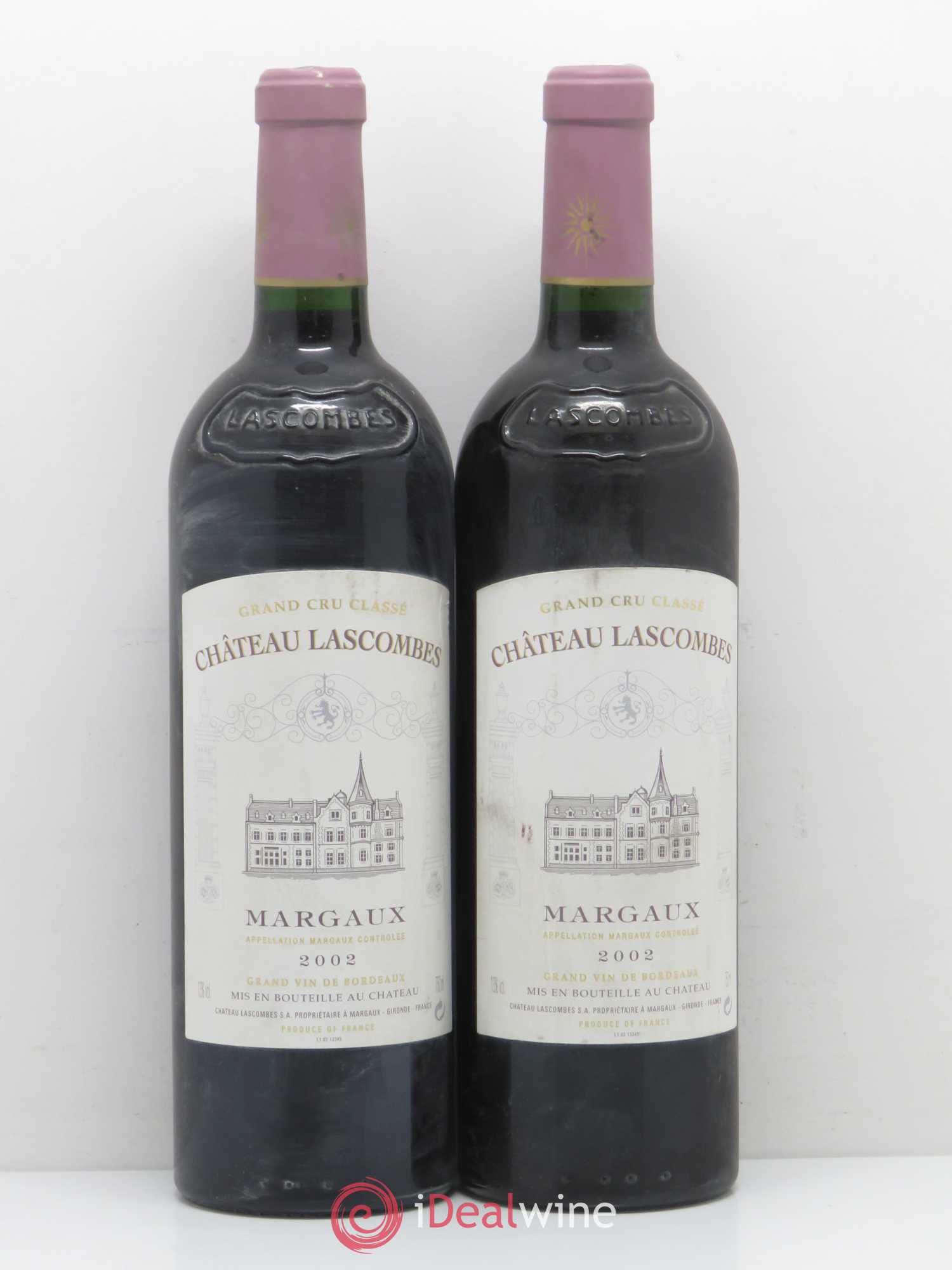 Château Lascombes 2ème Grand Cru Classé 2002 - Lot de 2 bouteilles - 0