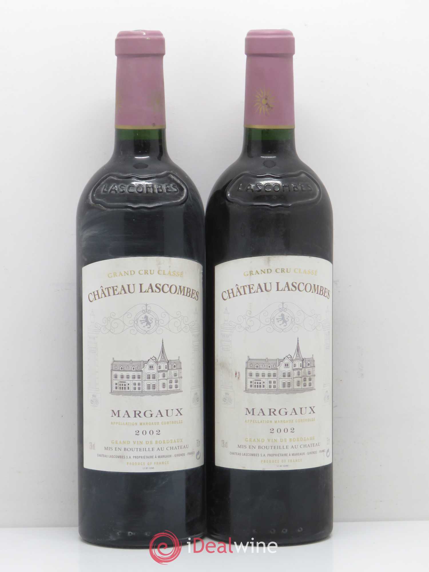 Château Lascombes 2ème Grand Cru Classé 2002 - Lot de 2 bouteilles - 0