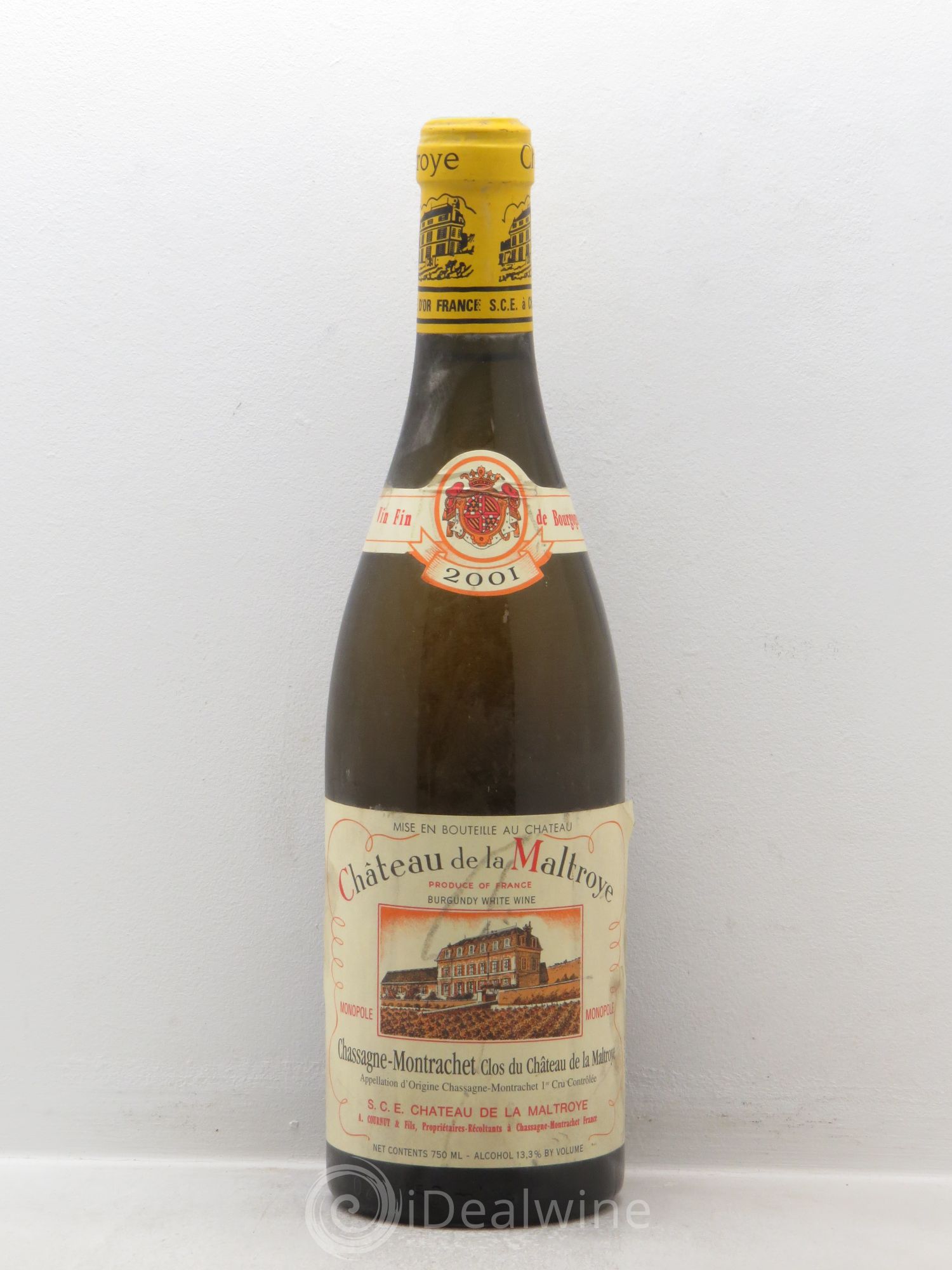 Chassagne-Montrachet 1er Cru Clos du Château de la Maltroye (sans prix de réserve-no reserve) 2001 - Lotto di 12 bottiglie - 0