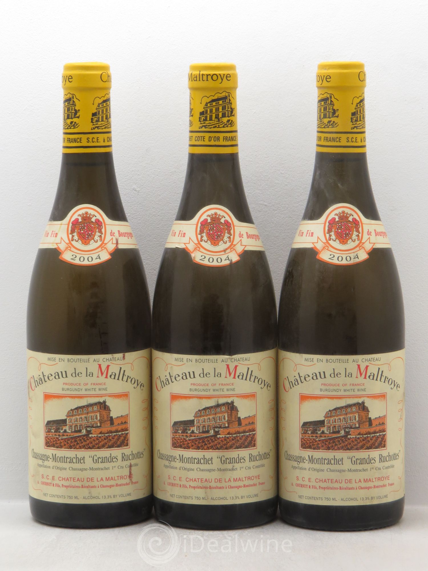 Chassagne-Montrachet 1er Cru 2004 - Lot de 3 bouteilles - 0