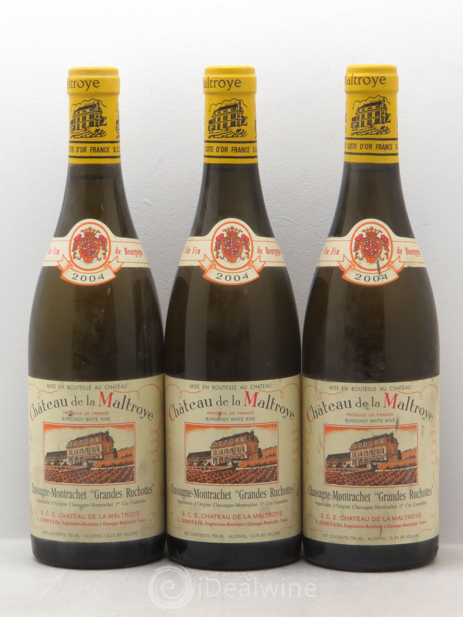 Chassagne-Montrachet 1er Cru 2004 - Lot de 3 bouteilles - 0