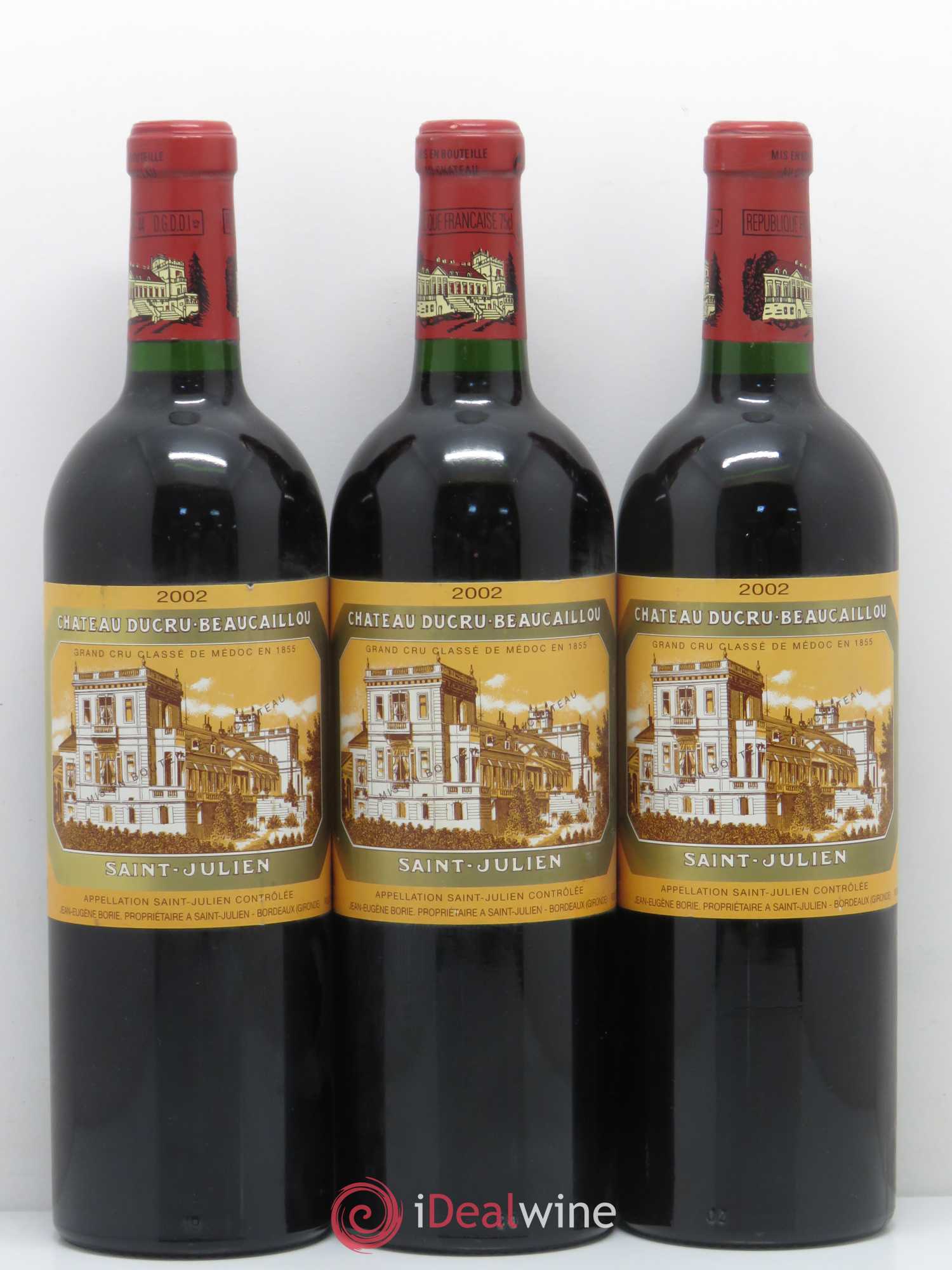 Château Ducru Beaucaillou 2ème Grand Cru Classé 2002 - Lot de 3 bouteilles - 0