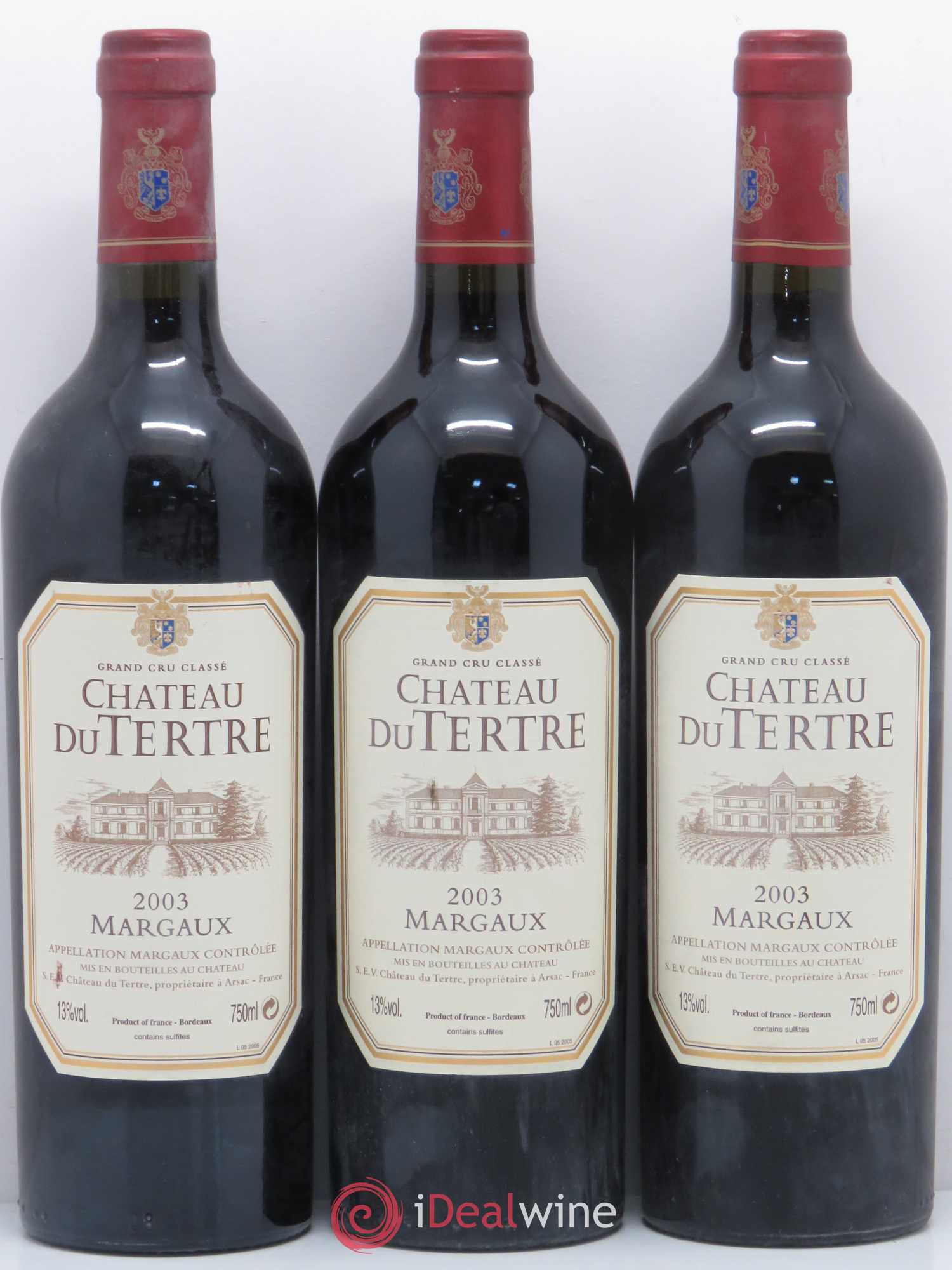 Château du Tertre 5ème Grand Cru Classé 2003 - Lot de 6 bouteilles - 2