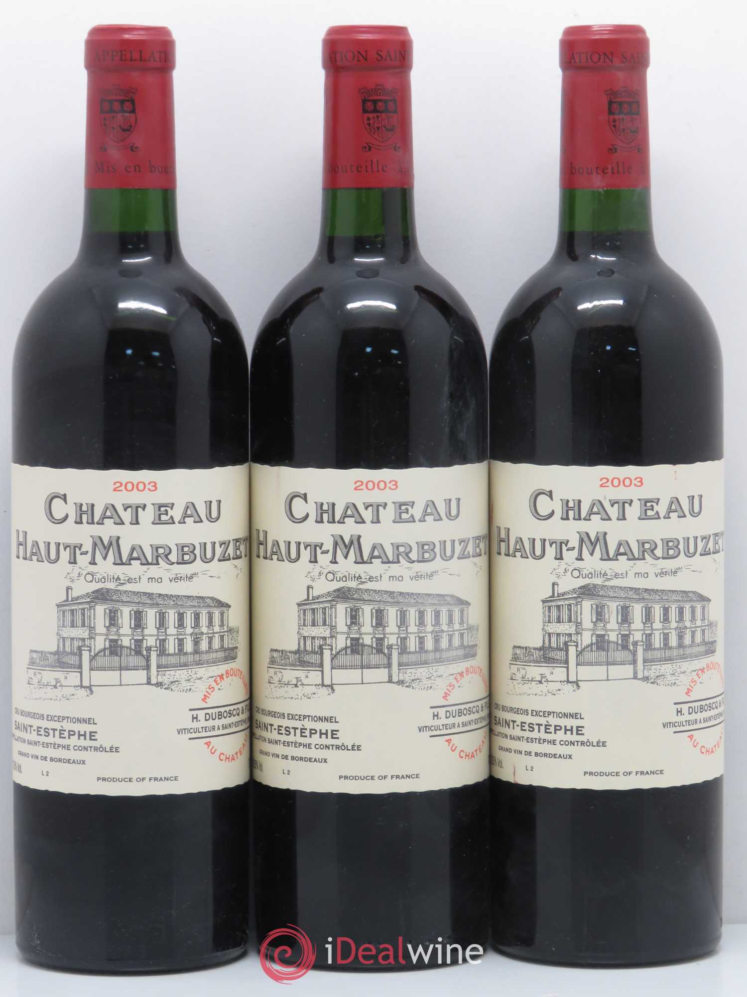 Château Haut Marbuzet 2003 - Lot de 12 bouteilles - 3