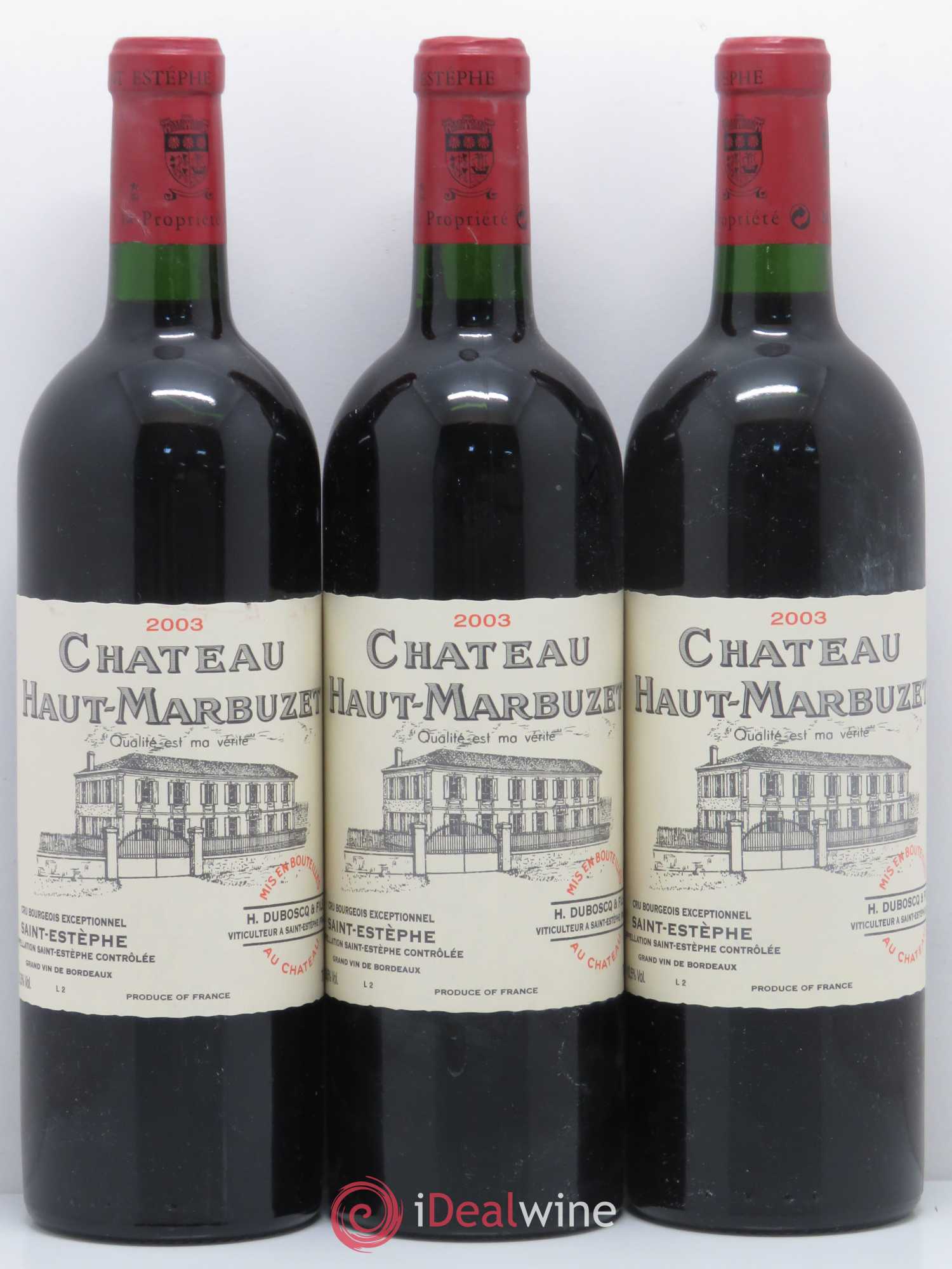 Château Haut Marbuzet 2003 - Lot de 12 bouteilles - 4