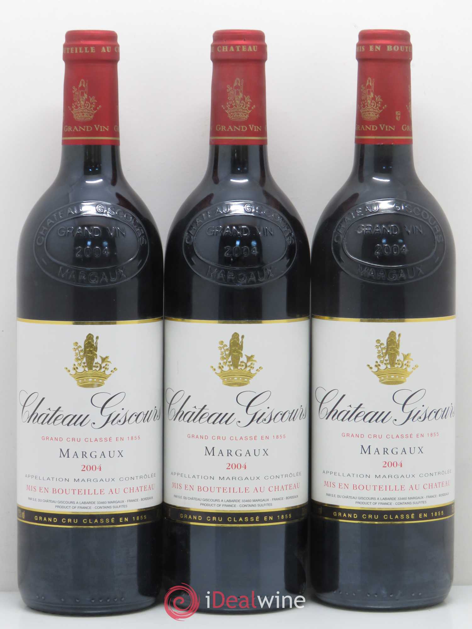 Château Giscours 3ème Grand Cru Classé 2004 - Lot de 3 bouteilles - 0