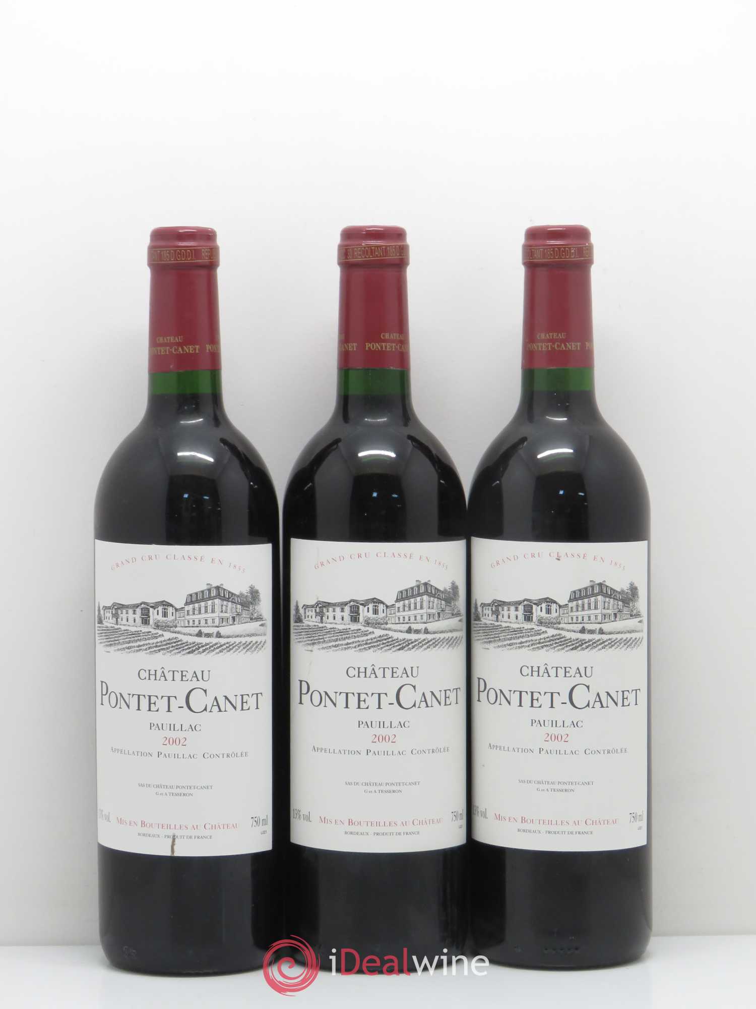 Château Pontet Canet 5ème Grand Cru Classé 2002 - Lot de 12 bouteilles - 2