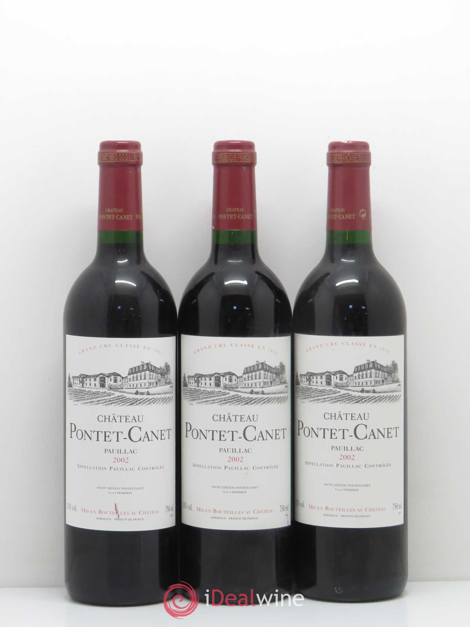 Château Pontet Canet 5ème Grand Cru Classé 2002 - Lot de 12 bouteilles - 4