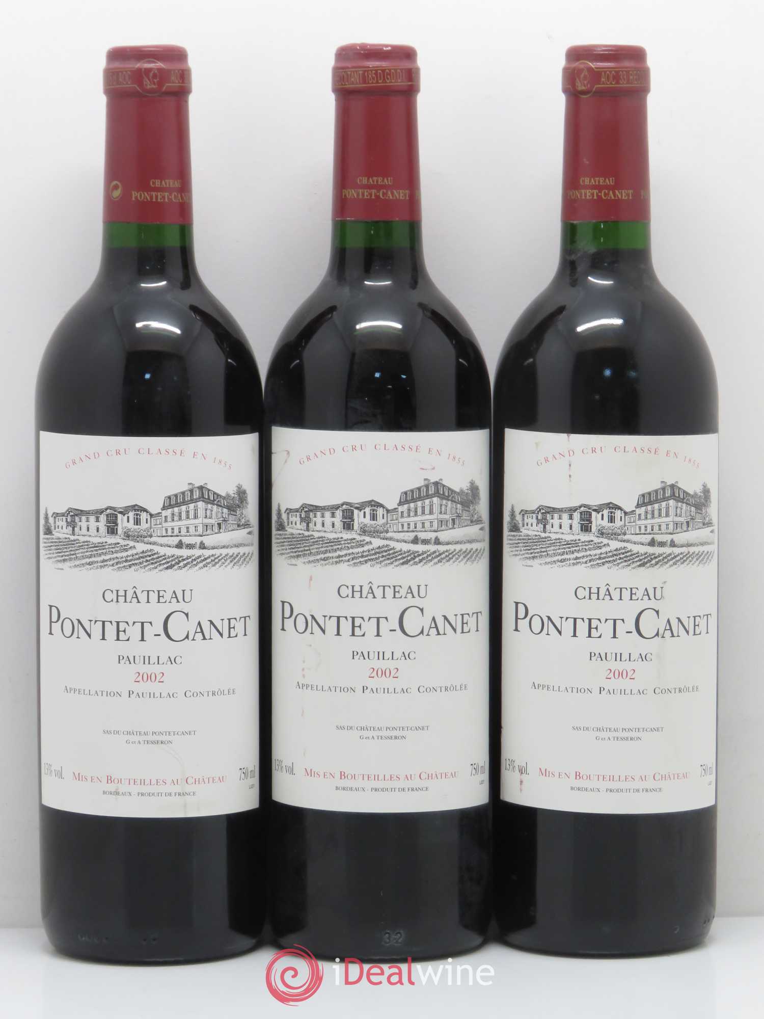 Château Pontet Canet 5ème Grand Cru Classé 2002 - Lot de 6 bouteilles - 2