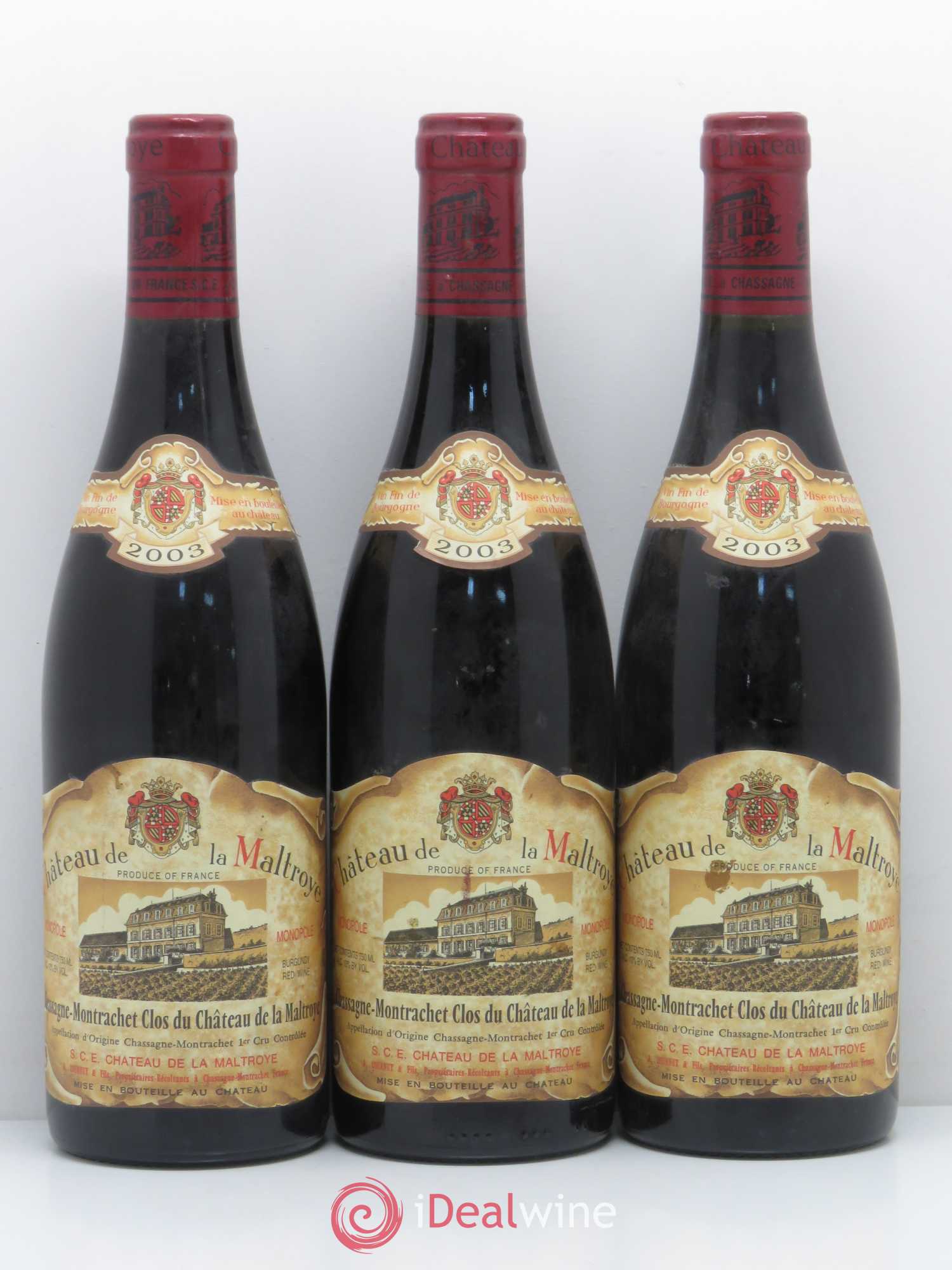 Chassagne-Montrachet 1er Cru Château de la Maltroye 2003 - Lot de 6 bouteilles - 2