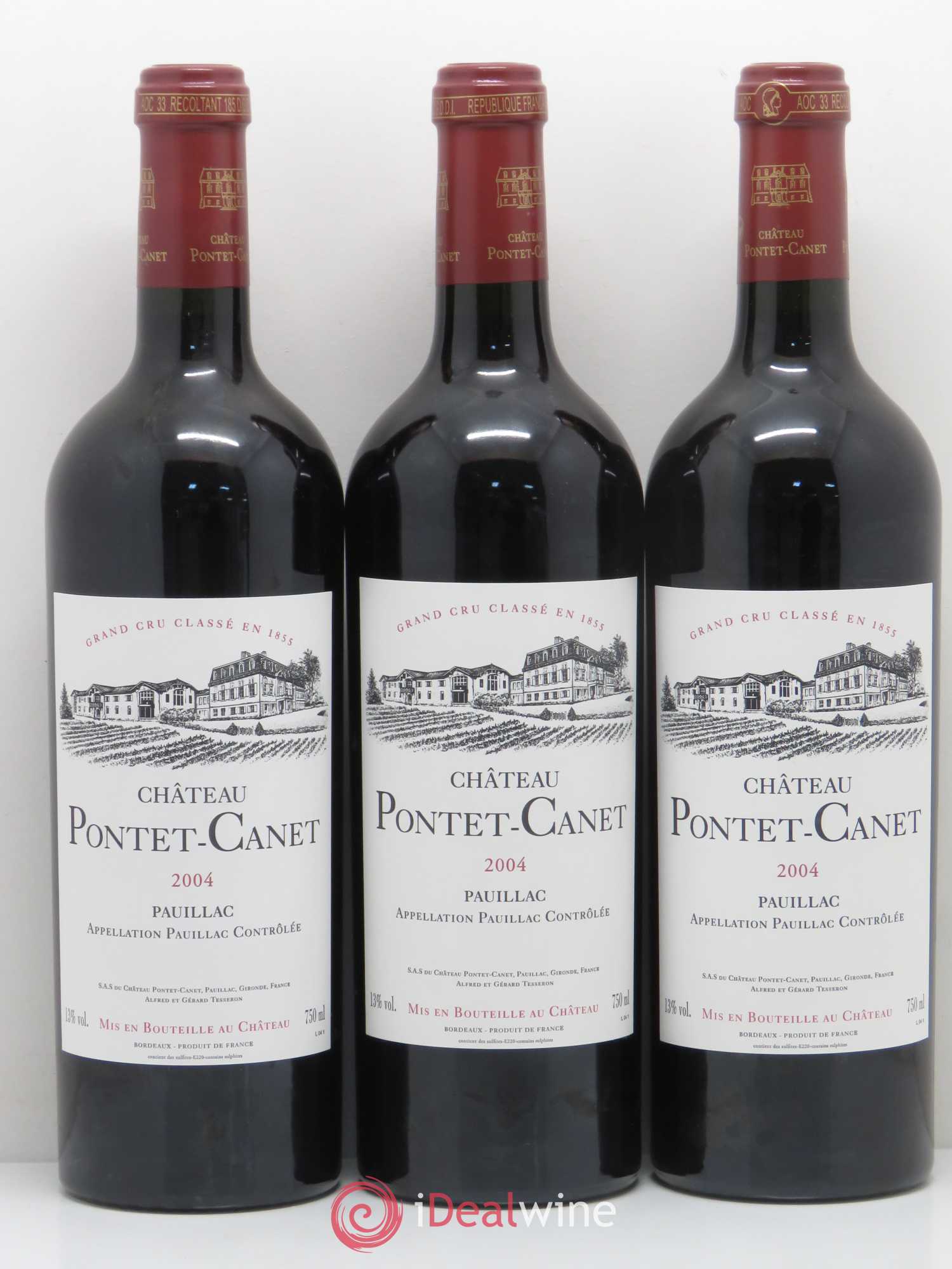Château Pontet Canet 5ème Grand Cru Classé 2004 - Lot de 6 bouteilles - 2