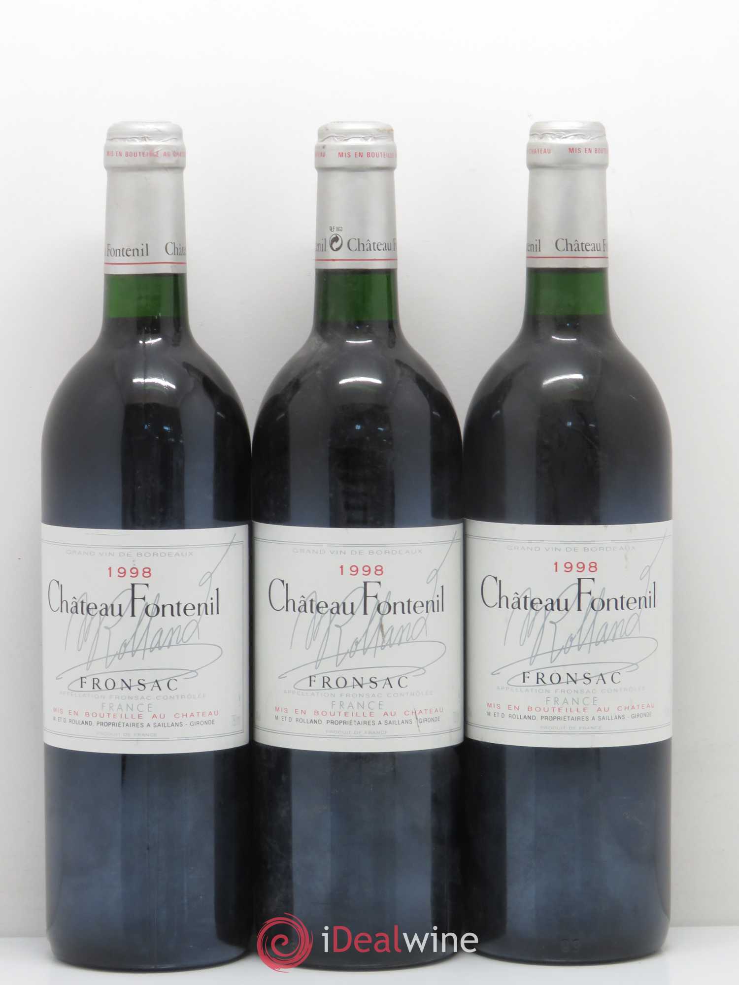 Château Fontenil 1998 - Lot de 12 bouteilles - 1