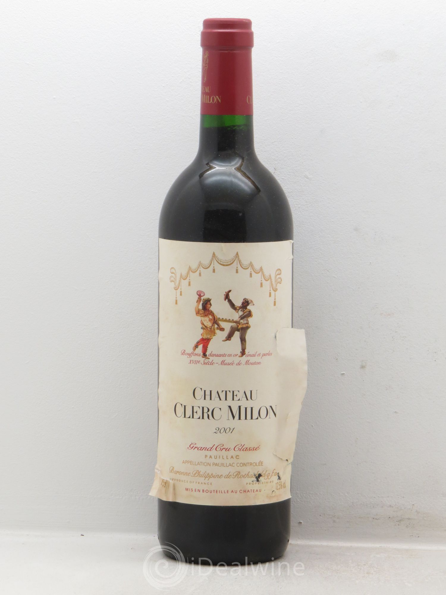 Château Clerc Milon 5ème Grand Cru Classé 2001 - Lot de 12 bouteilles - 0