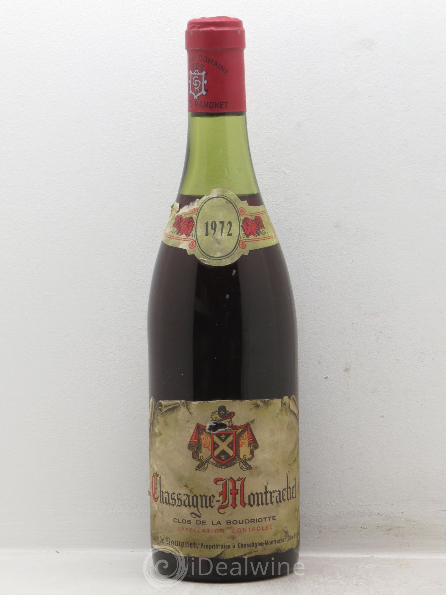 Chassagne-Montrachet 1er Cru Claude Ramonet 1972 - Lot de 1 bouteille - 0