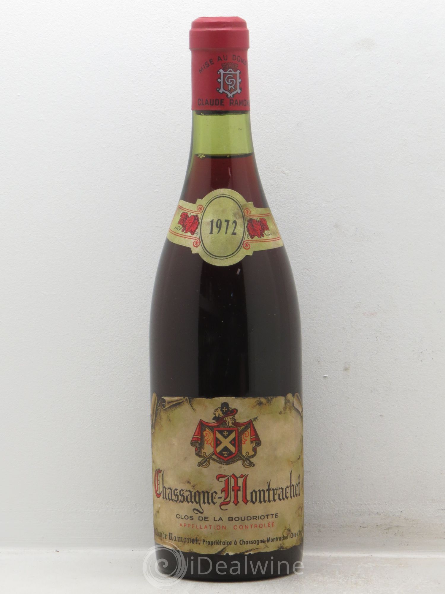 Chassagne-Montrachet 1er Cru Claude Ramonet 1972 - Lot de 1 bouteille - 0