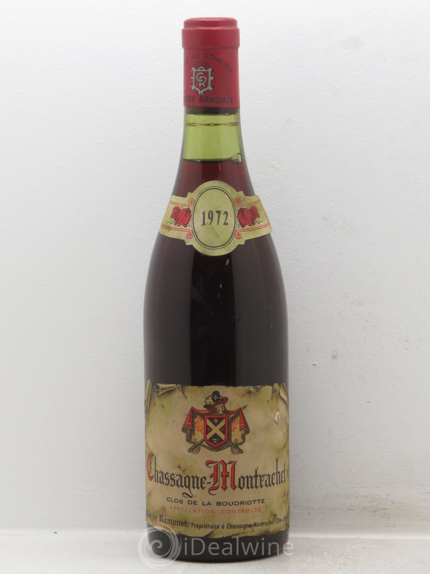Chassagne-Montrachet 1er Cru Claude Ramonet 1972 - Lot de 1 bouteille - 0