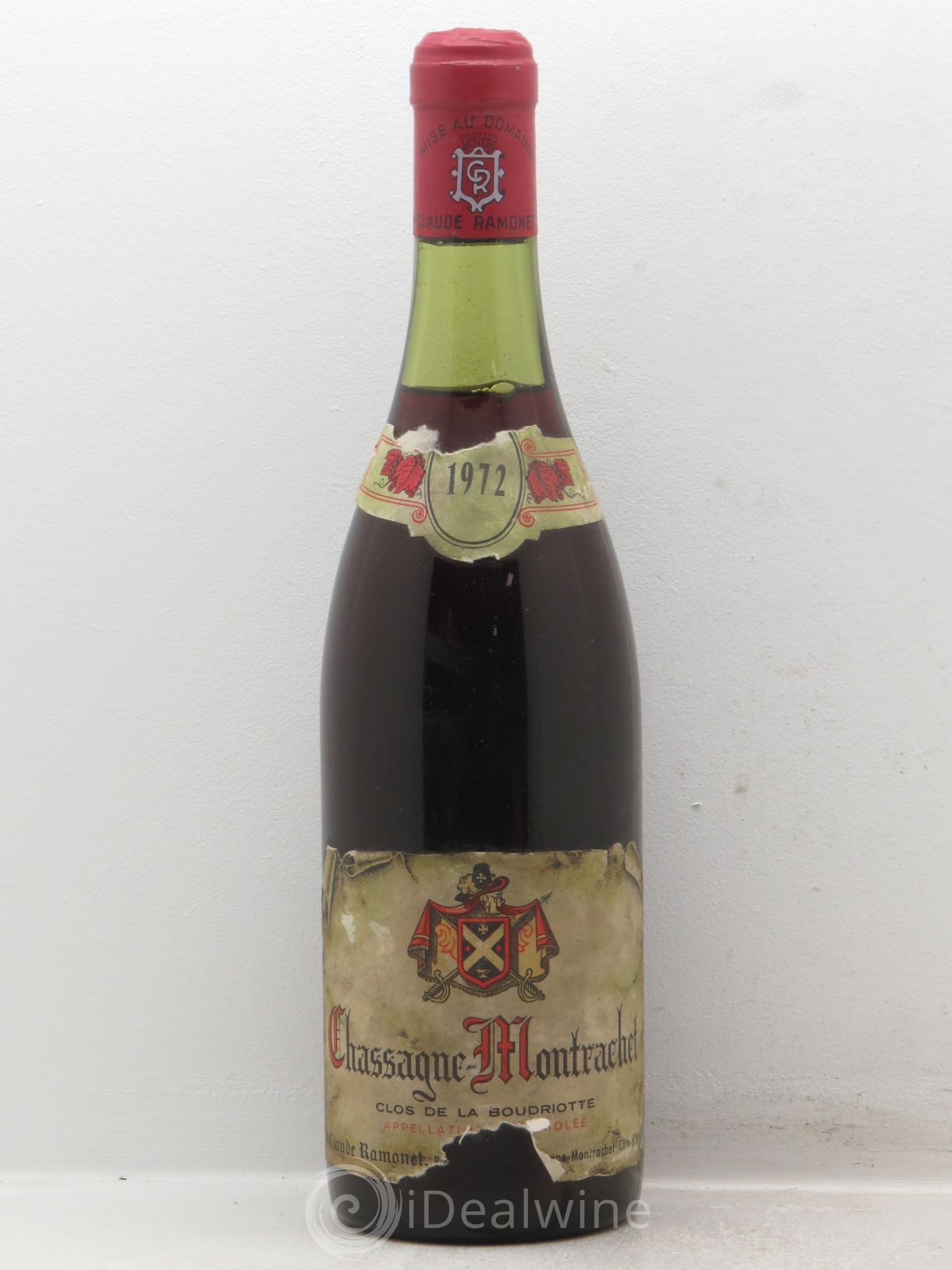 Chassagne-Montrachet 1er Cru Claude Ramonet 1972 - Lot de 1 bouteille - 0