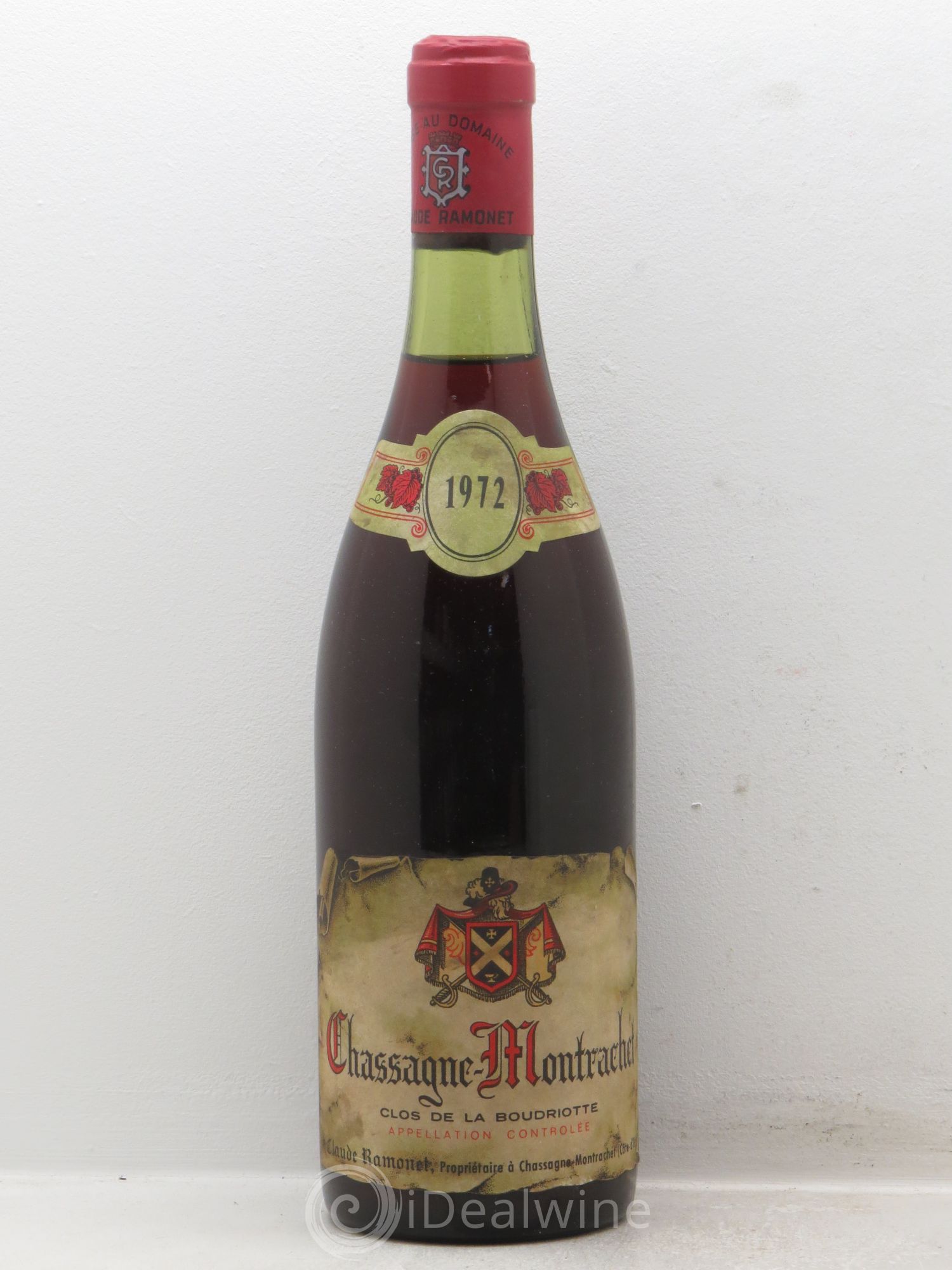 Chassagne-Montrachet 1er Cru Claude Ramonet 1972 - Lot de 1 bouteille - 0