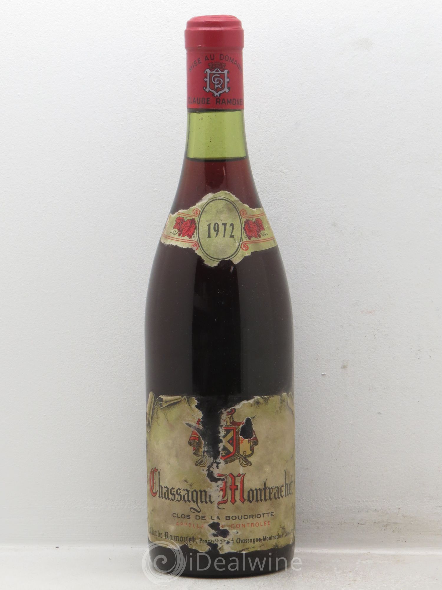 Chassagne-Montrachet 1er Cru Claude Ramonet 1972 - Lot de 1 bouteille - 0