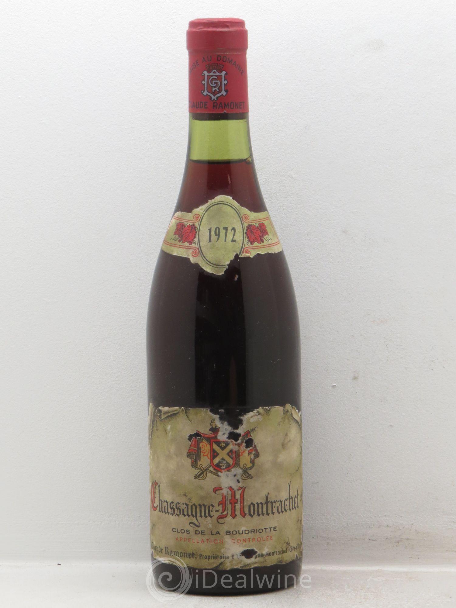 Chassagne-Montrachet 1er Cru Claude Ramonet 1972 - Lot de 1 bouteille - 0