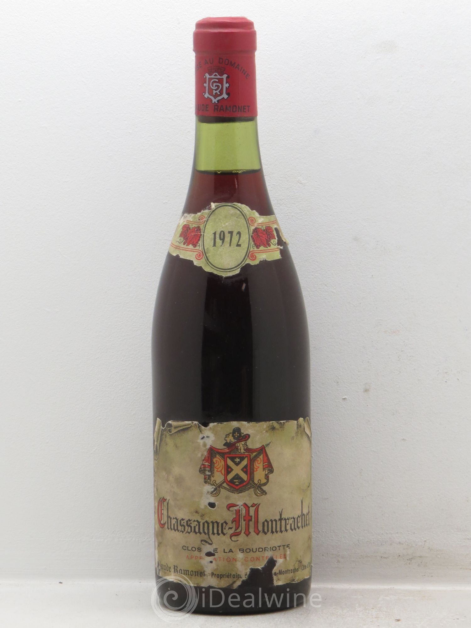 Chassagne-Montrachet 1er Cru Claude Ramonet 1972 - Lot de 1 bouteille - 0