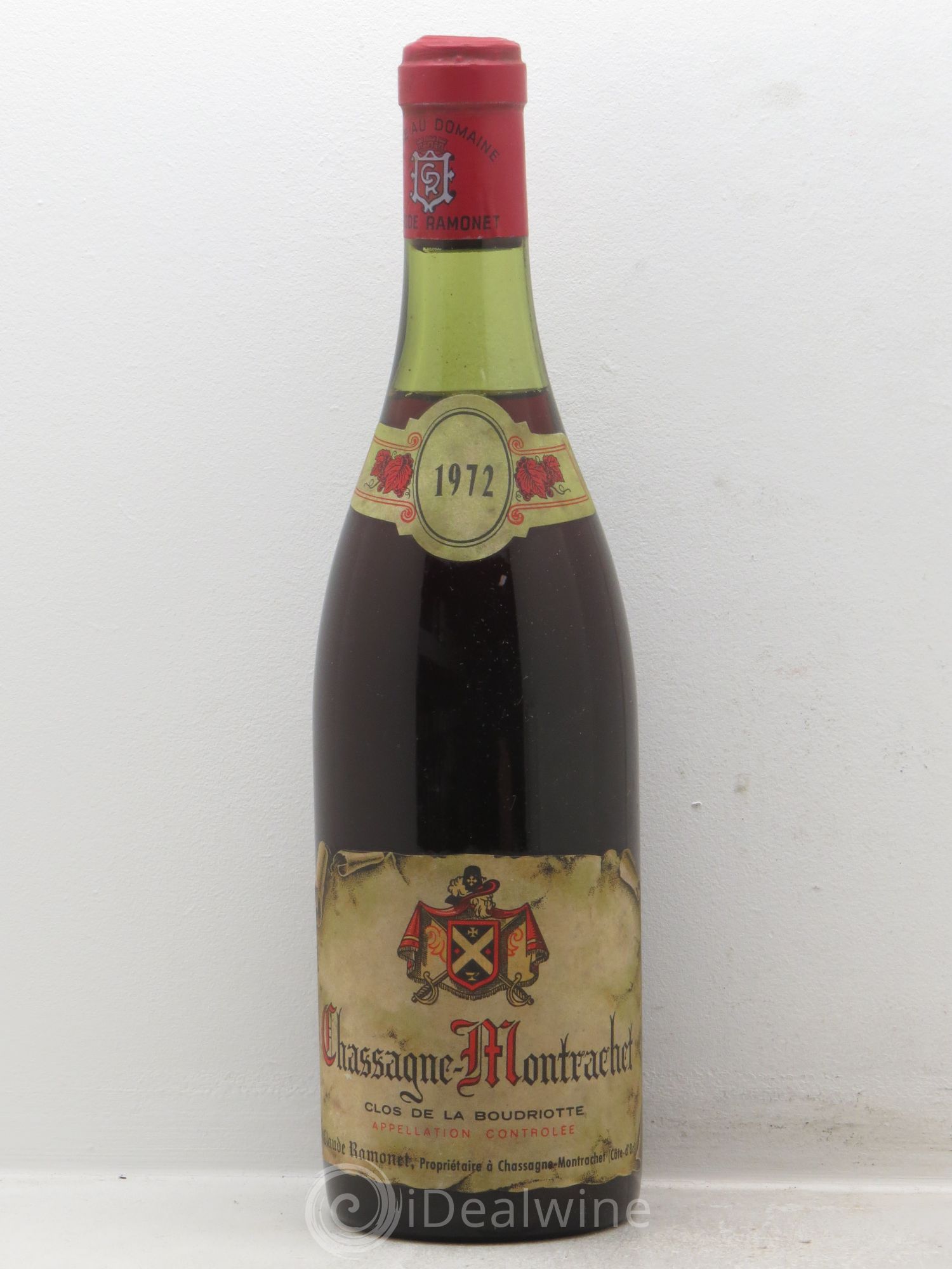 Chassagne-Montrachet 1er Cru Claude Ramonet 1972 - Lot de 1 bouteille - 0