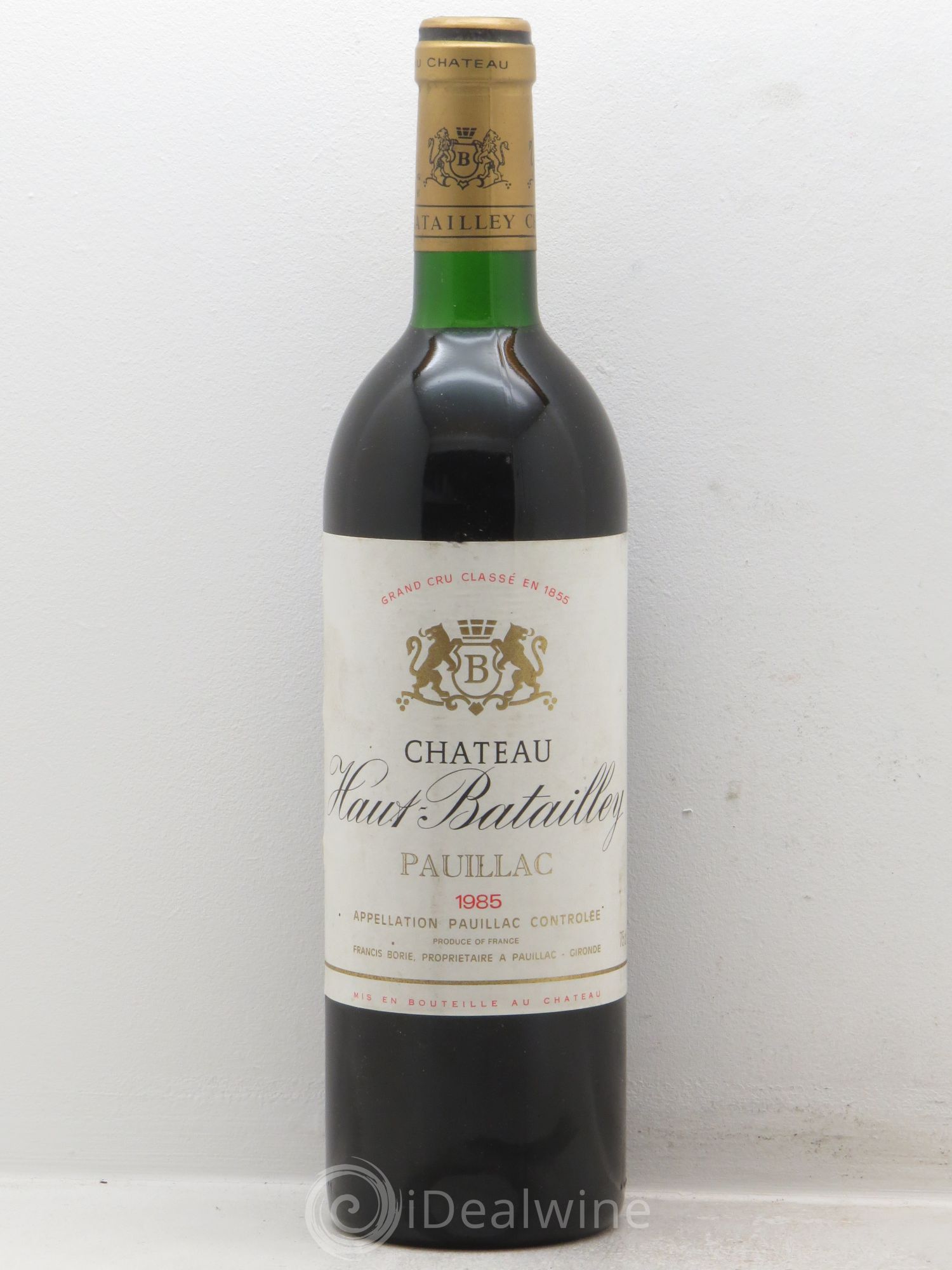 Château Haut Batailley 5ème Grand Cru Classé 1985 - Lot de 1 bouteille - 0