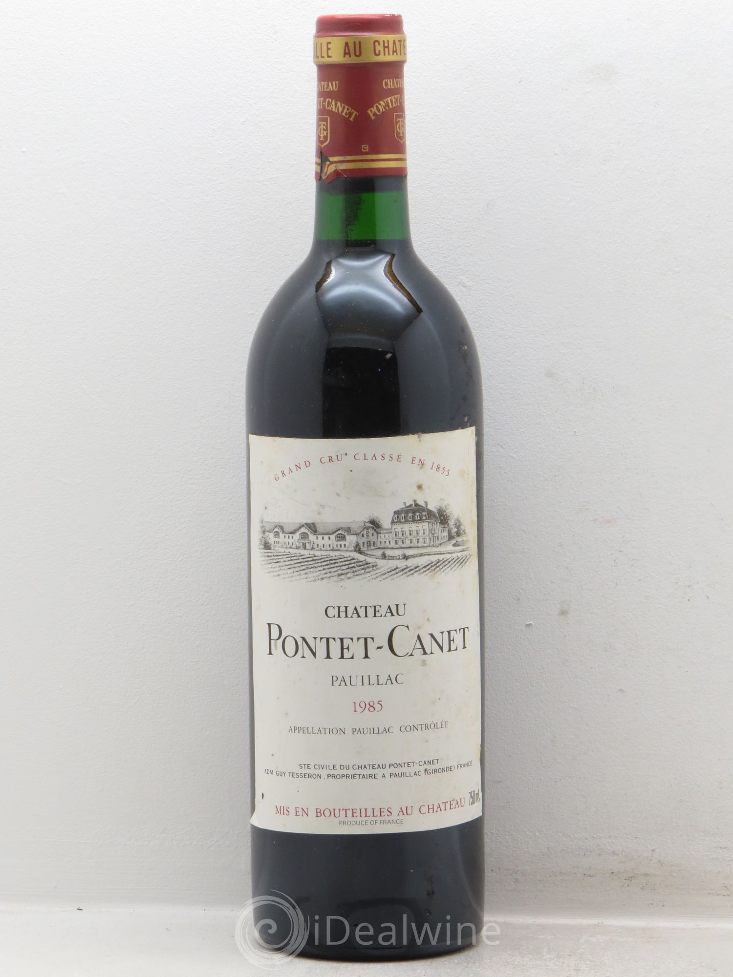 Château Pontet Canet 5ème Grand Cru Classé 1985 - Lot de 1 bouteille - 0