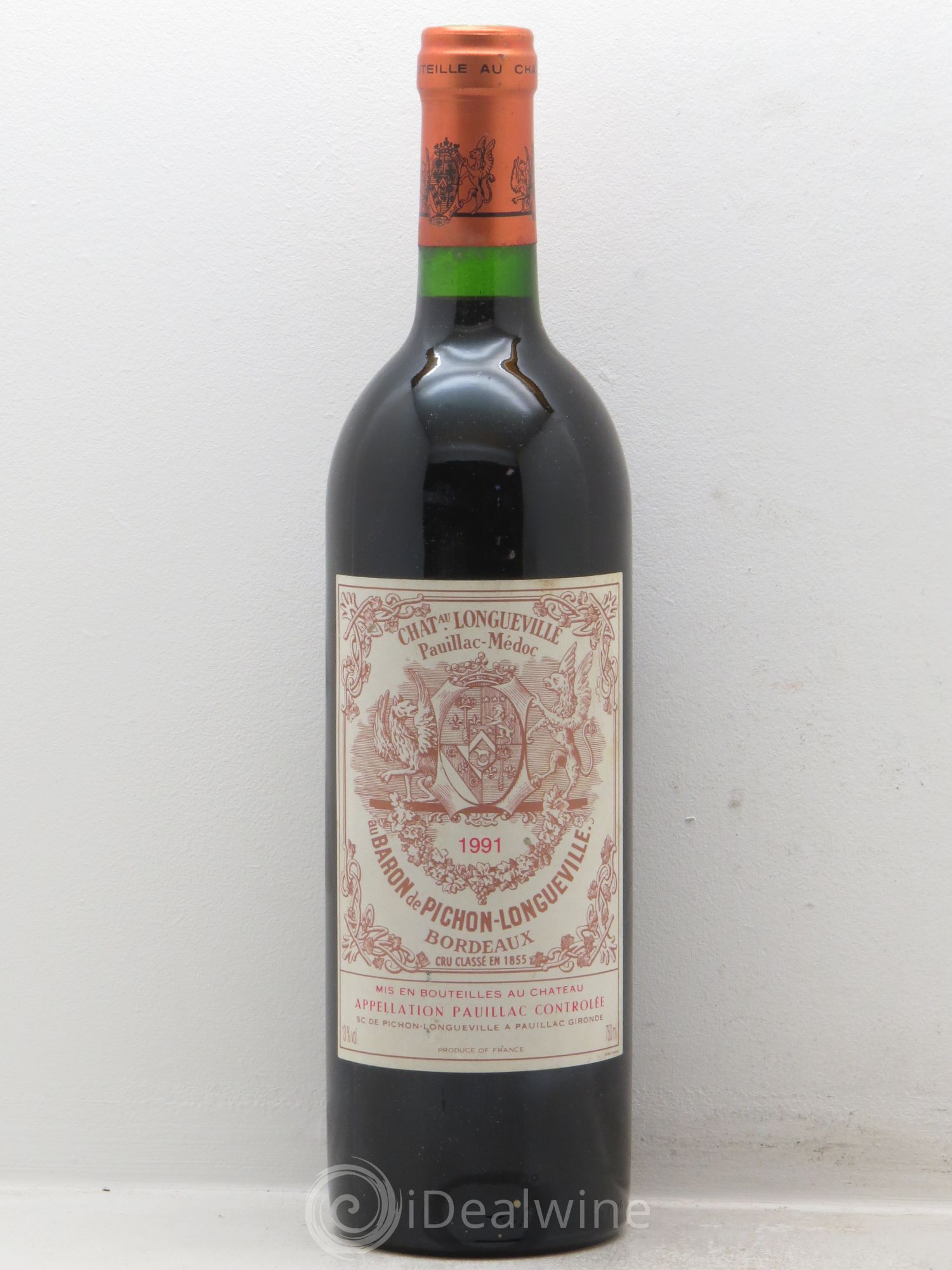 Pichon Longueville Baron 2ème Grand Cru Classé 1991 - Lot de 1 bouteille - 0