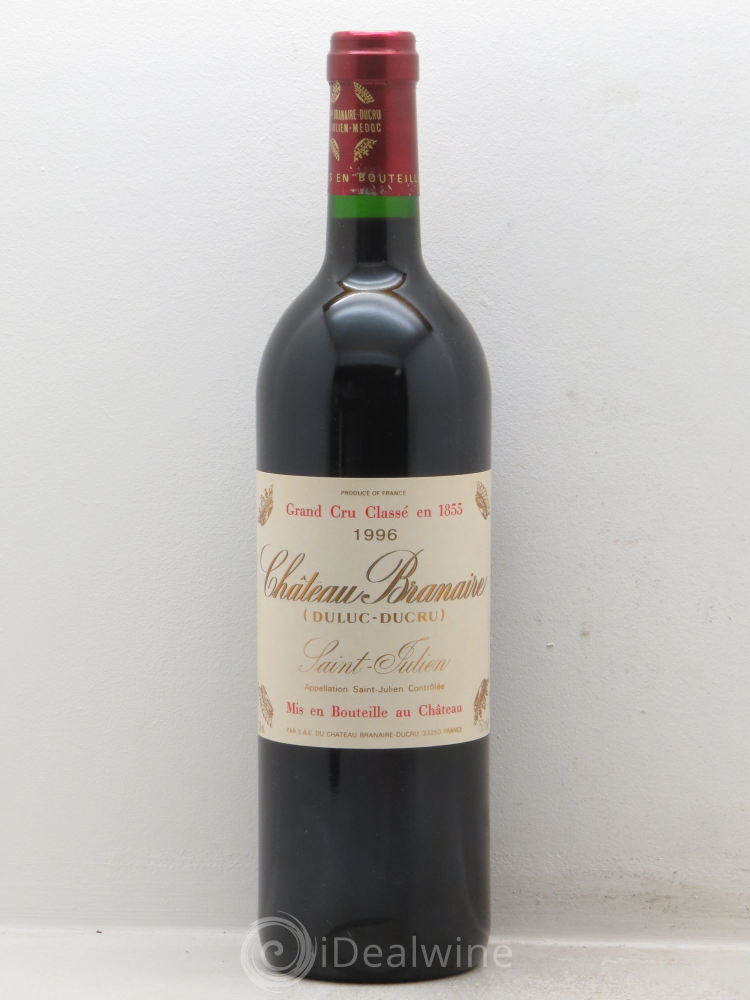 Château Branaire Ducru 4ème Grand Cru Classé 1996 - Lot de 1 bouteille - 0