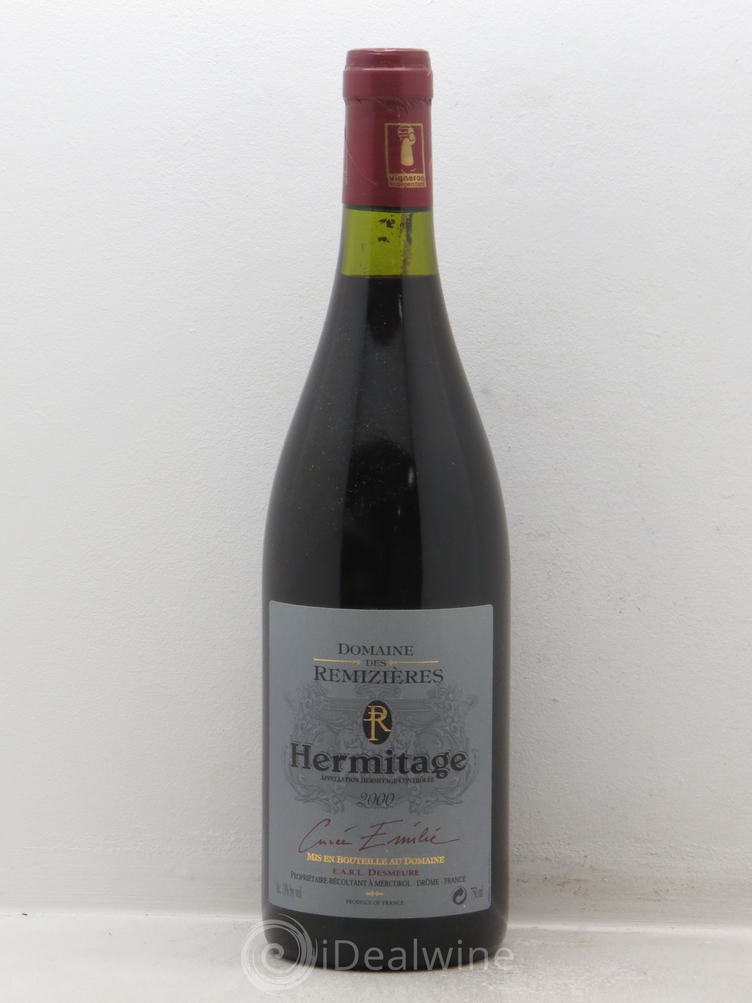 Hermitage Cuvée Emilie Rémizières (Domaine des) 2000 - Lot de 1 bouteille - 0