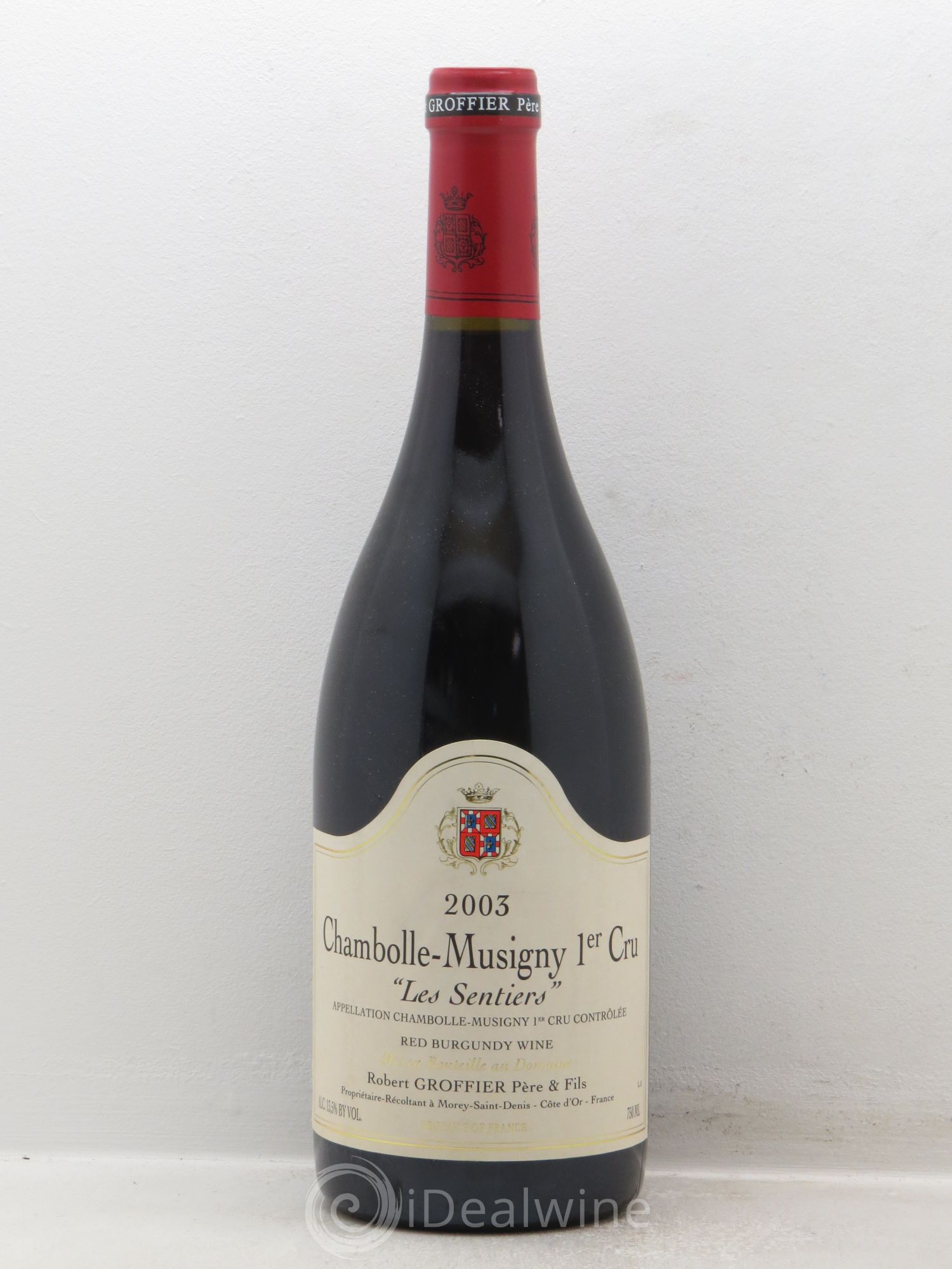Chambolle-Musigny 1er Cru Les Sentiers Robert Groffier Père & Fils (Domaine) 2003 - Lot de 1 bouteille - 0
