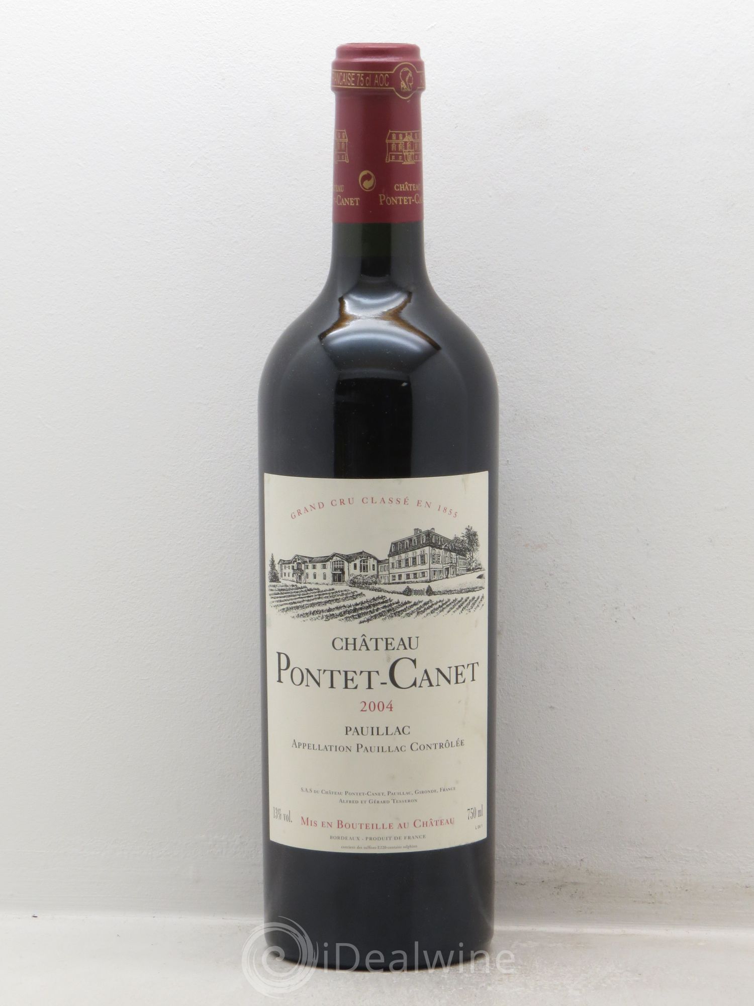 Château Pontet Canet 5ème Grand Cru Classé 2004 - Lot de 1 bouteille - 0
