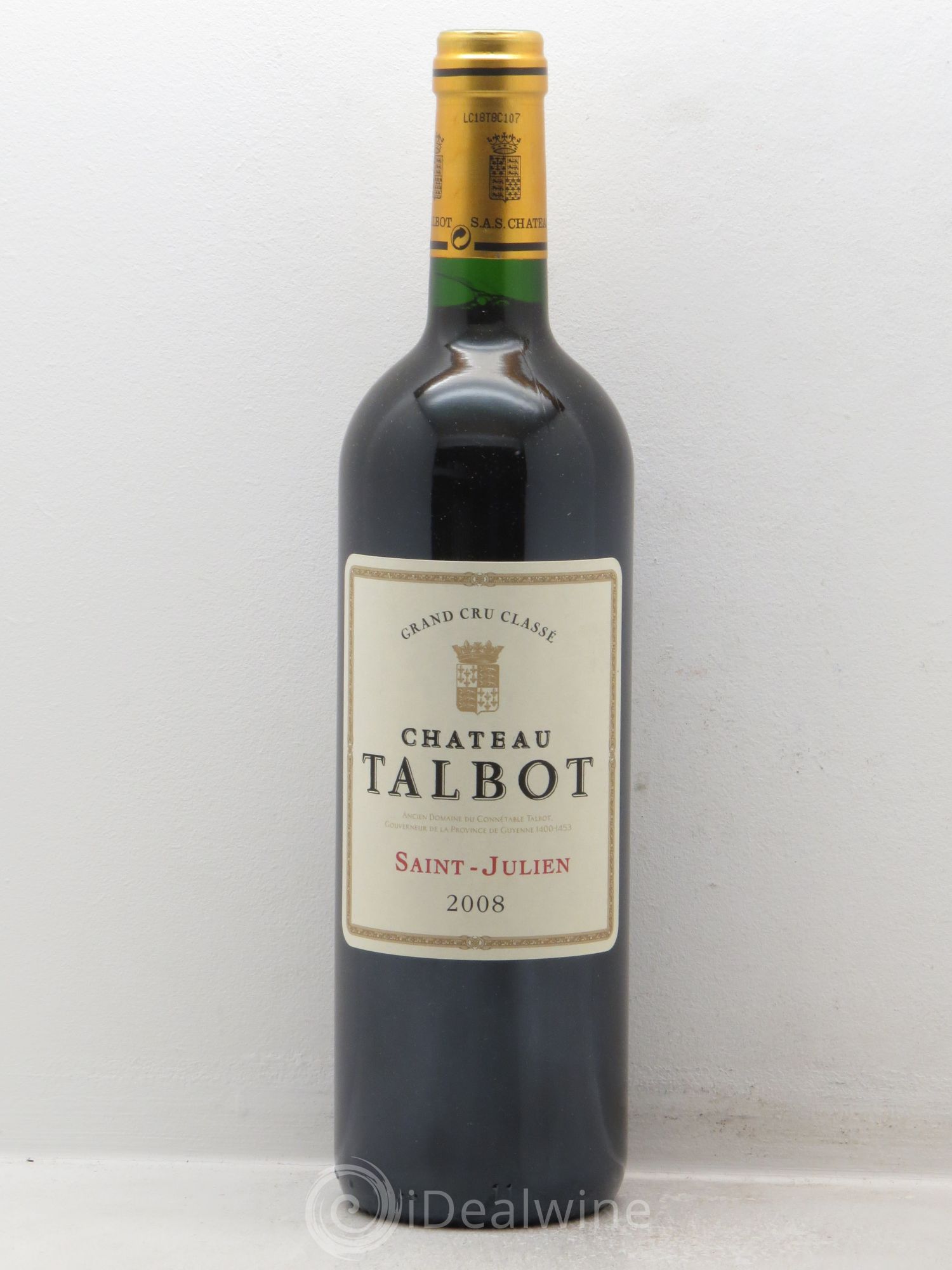 Château Talbot 4ème Grand Cru Classé 2008 - Lot de 1 bouteille - 0
