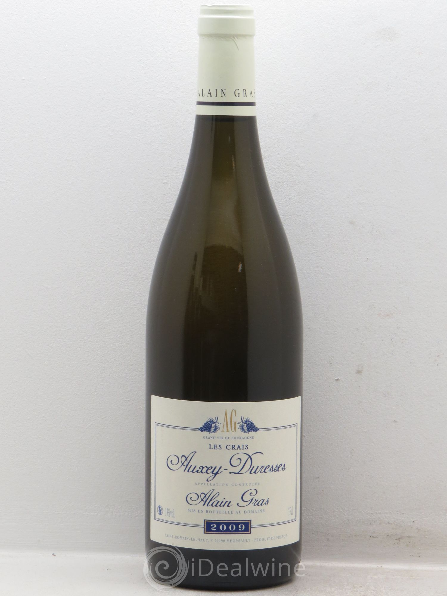 Auxey-Duresses Les Crais Alain Gras 2009 - Lot de 1 bouteille - 0