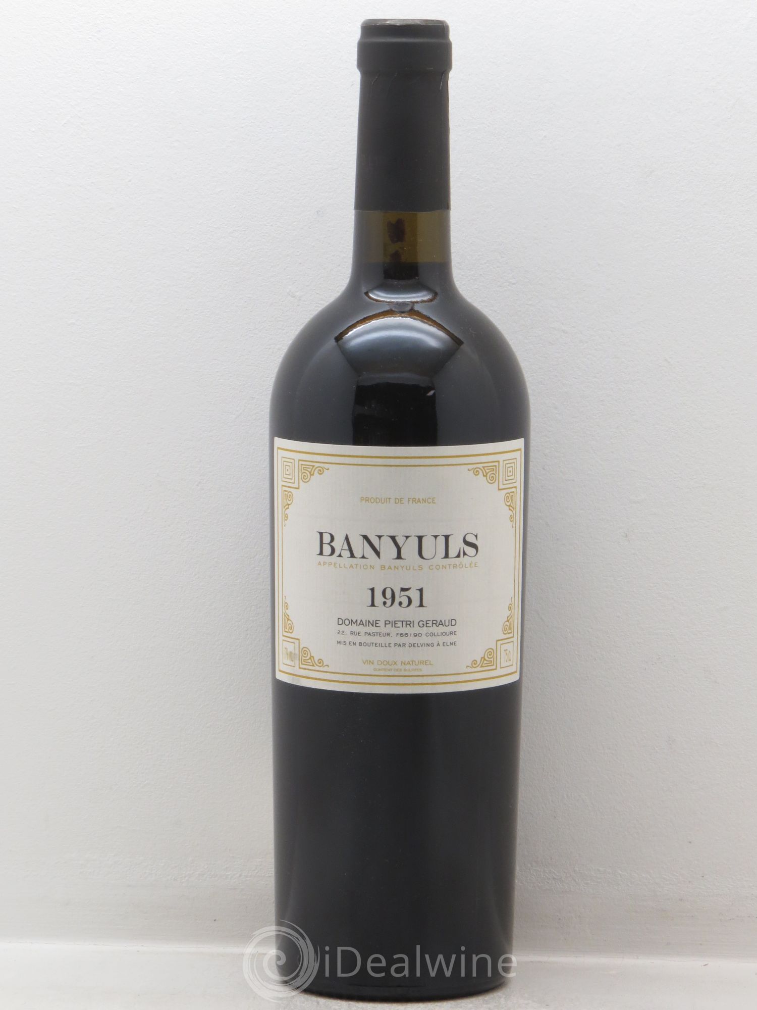 Banyuls Pietri Geraud (Domaine) 1951 - Lot de 1 bouteille - 0