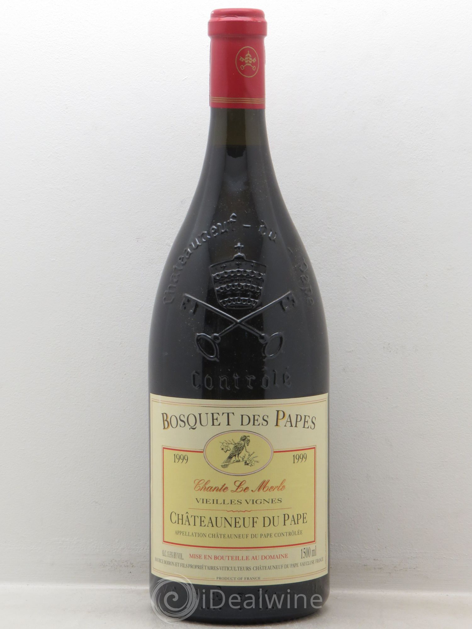 Châteauneuf-du-Pape Chante Le Merle Vieilles Vignes Bosquet des Papes 1999 - Posten von 1 Magnum - 0
