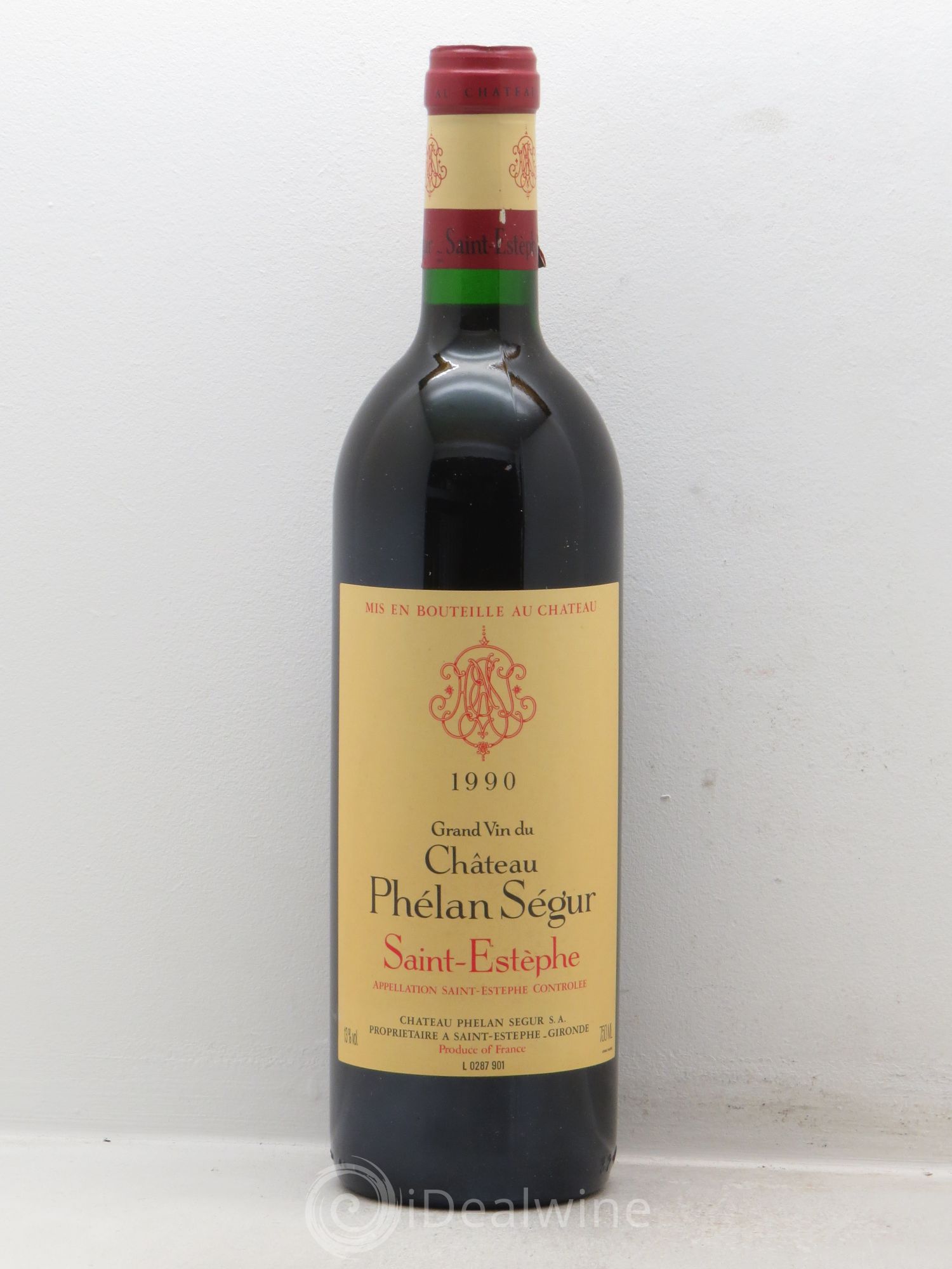 Château Phélan Ségur 1990 - Lot de 1 bouteille - 0