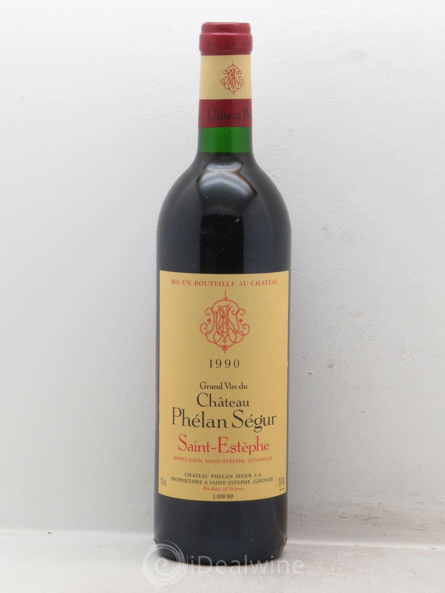 Château Phélan Ségur 1990 - Lot de 1 bouteille - 0